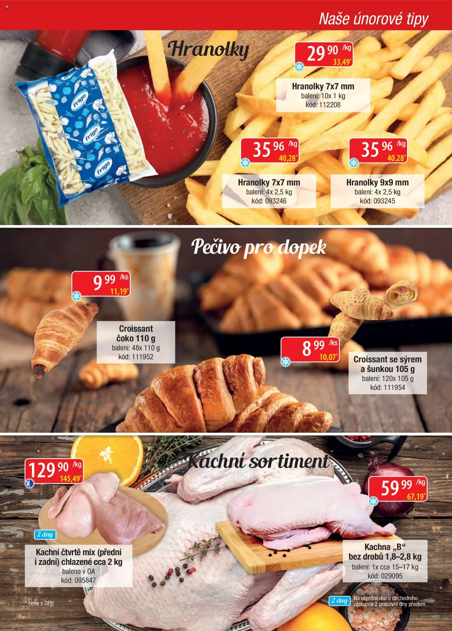 Astur & Qanto leták - Velkoobchod fresh 02/2026 od 01.02.2026 | Strana: 3 | Produkty: Hranolky, Pečivo, Croissant, Kachna