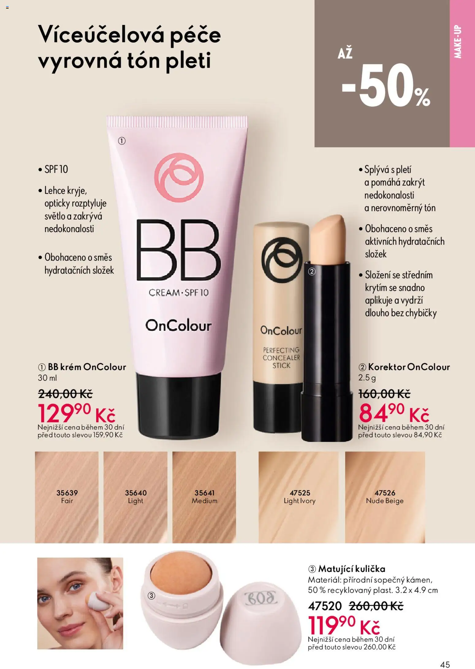 Oriflame katalog č.15/2025 od 22.10.2025 | Strana: 45 | Produkty: Makeup, Krém, Korektor, BB krém