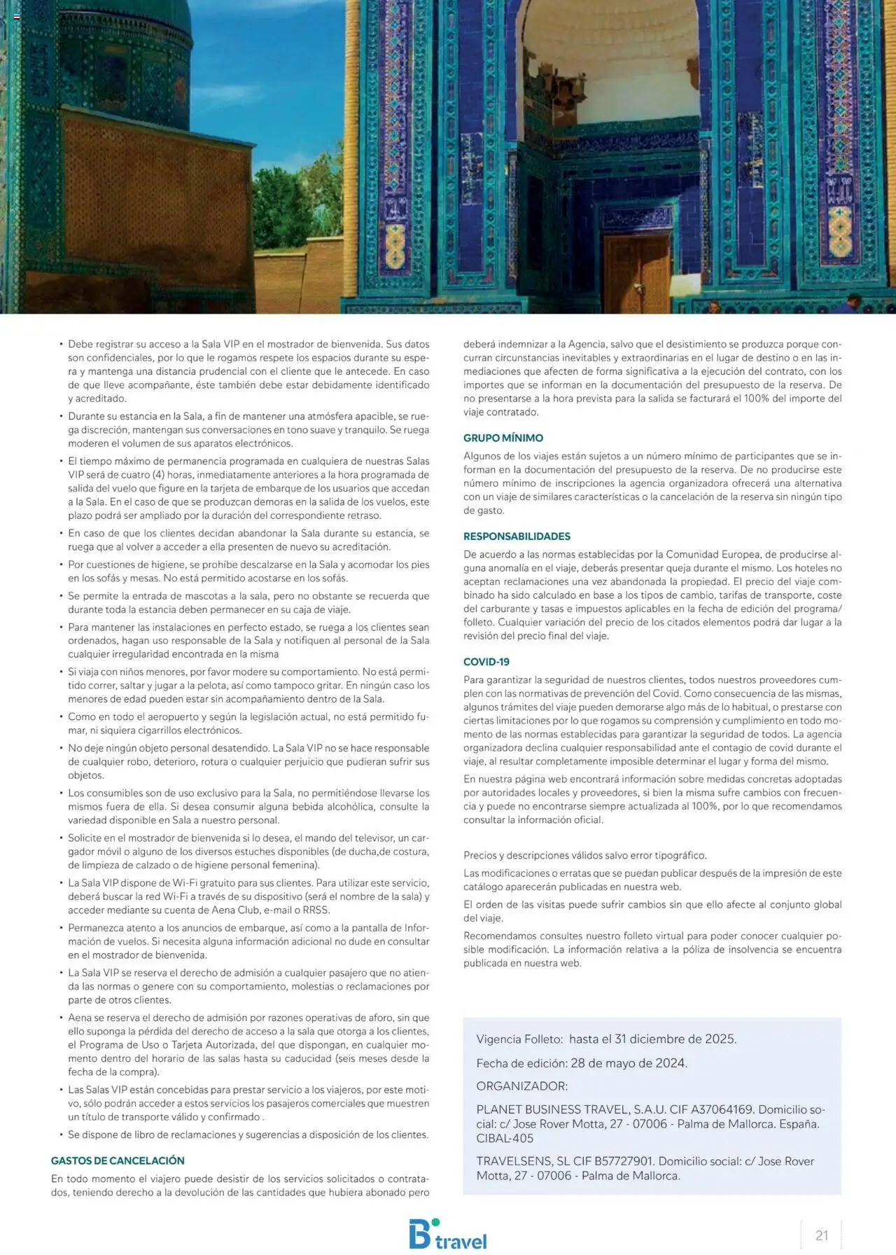 B the travel brand Uzbekistan │ válido desde el 28.05.2024 | Página: 21 | Productos: Organizador, Caja