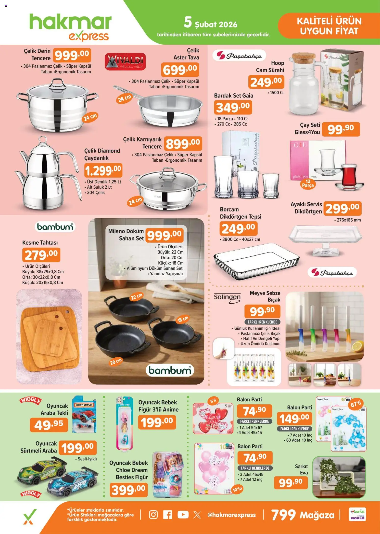 Hakmar Express Perşembe Aktüel Ürünler - 05.02.2026 tarihinden itibaren geçerlidir | Sayfa: 1 | Ürünler: Meyve, Zselatin, Tepsi, Demlik