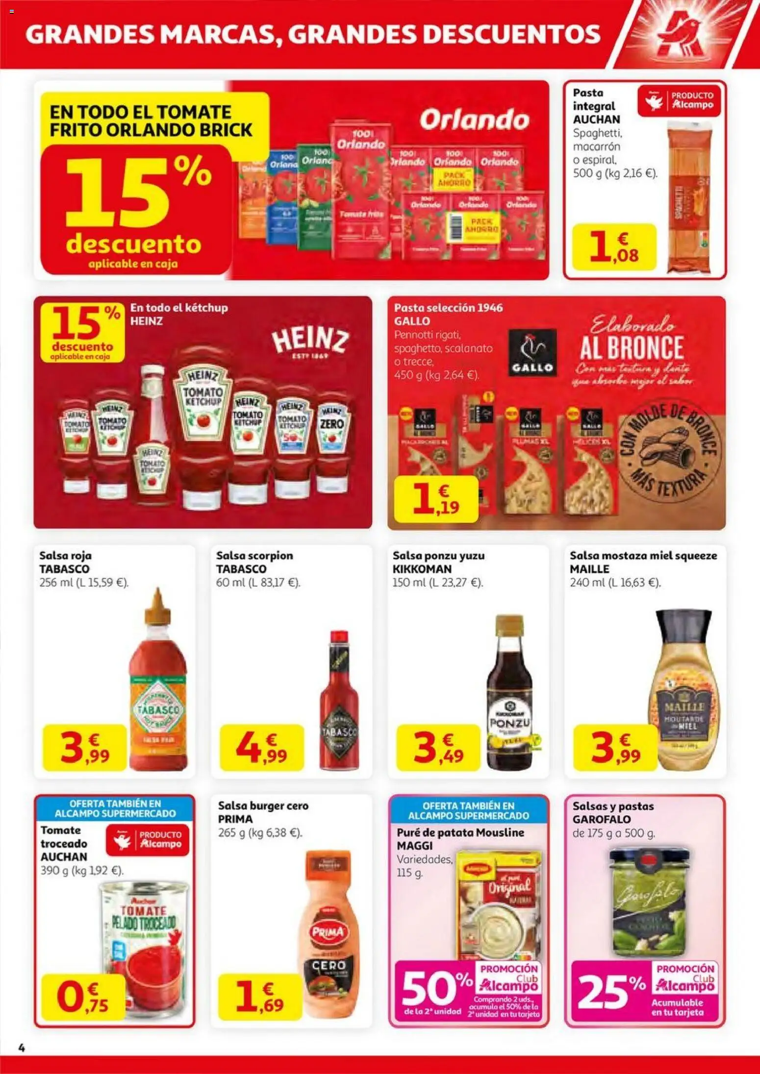 Alcampo - HG Pio XII Unificado  │ válido desde el 23.10.2025 | Página: 4 | Productos: Ψηφιακή κάμερα, Pasta, Caja