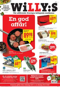 Willys erbjudanden - Förhandsvisning av reklamblad från butik Willys aktuell från 13.04.2026