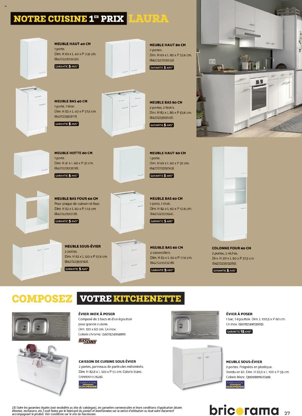 {H1} | Page: 27 | Produits: Meuble, Meuble bas, Four, Plaque de cuisson
