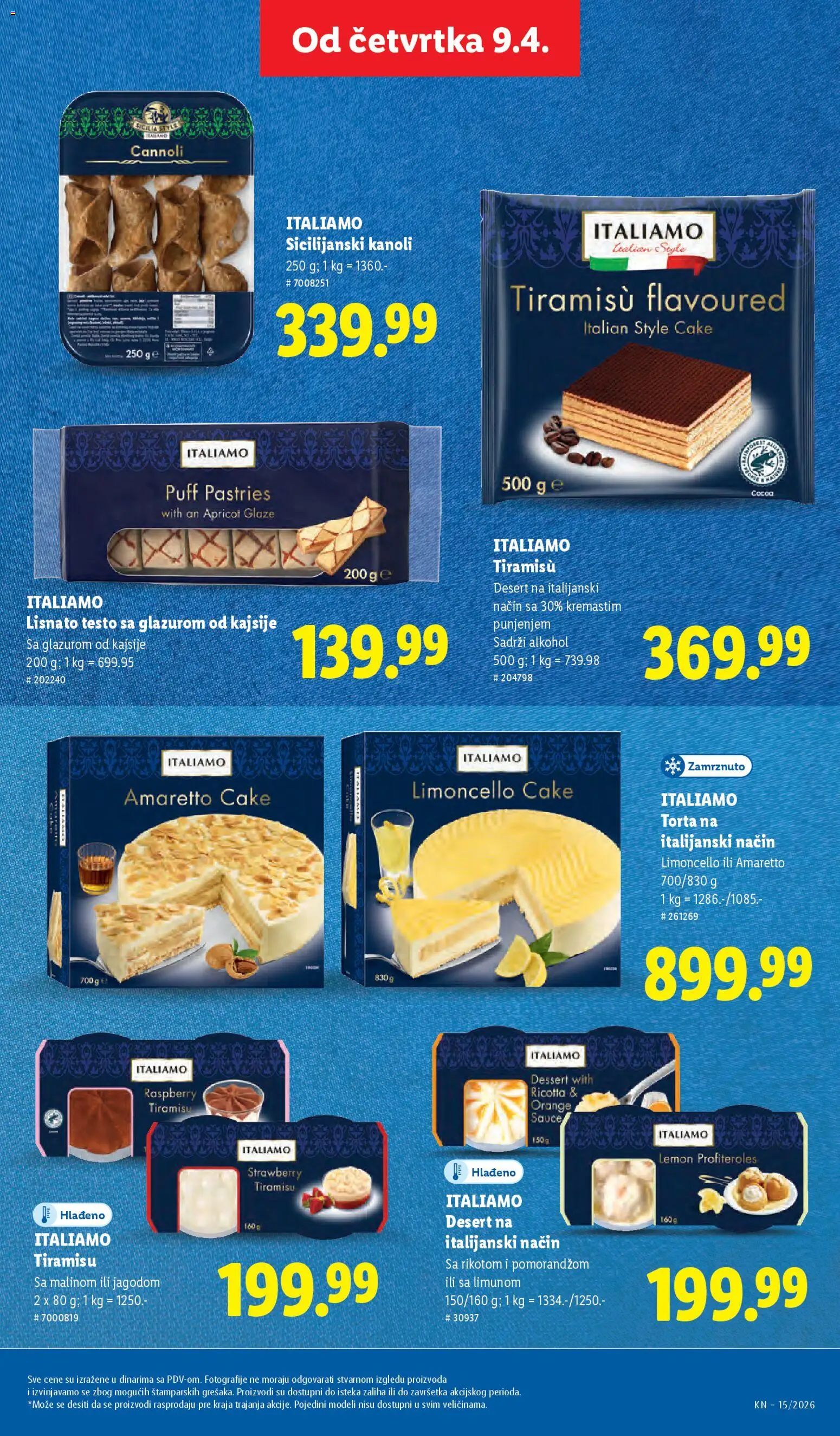 Lidl katalog - važi od 09.04.2026 | Strana: 63 | Proizvode: Lisnato testo, Alkohol, Torta