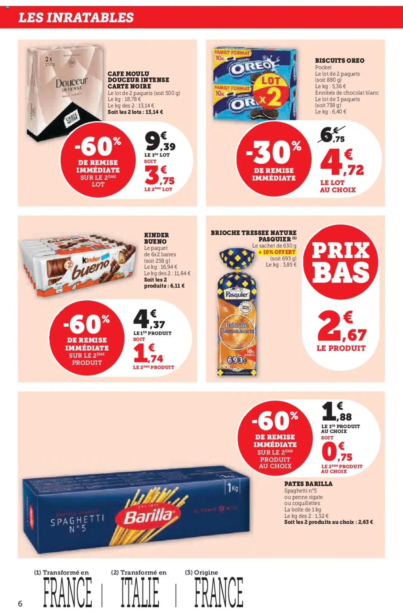  | Page: 6 | Produits: Café, Chocolat, Pâtes, Biscuits
