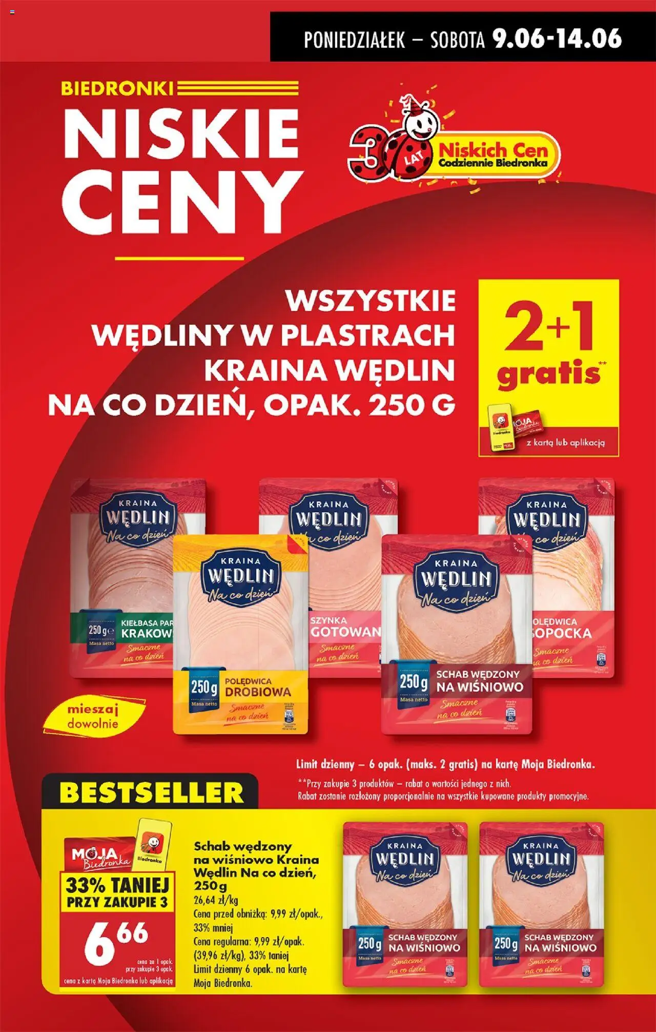 Biedronka gazetka od 09.06.2025 | Strona: 5 | Produkty: Kiełbasa, Karta, Szynka, Wędliny