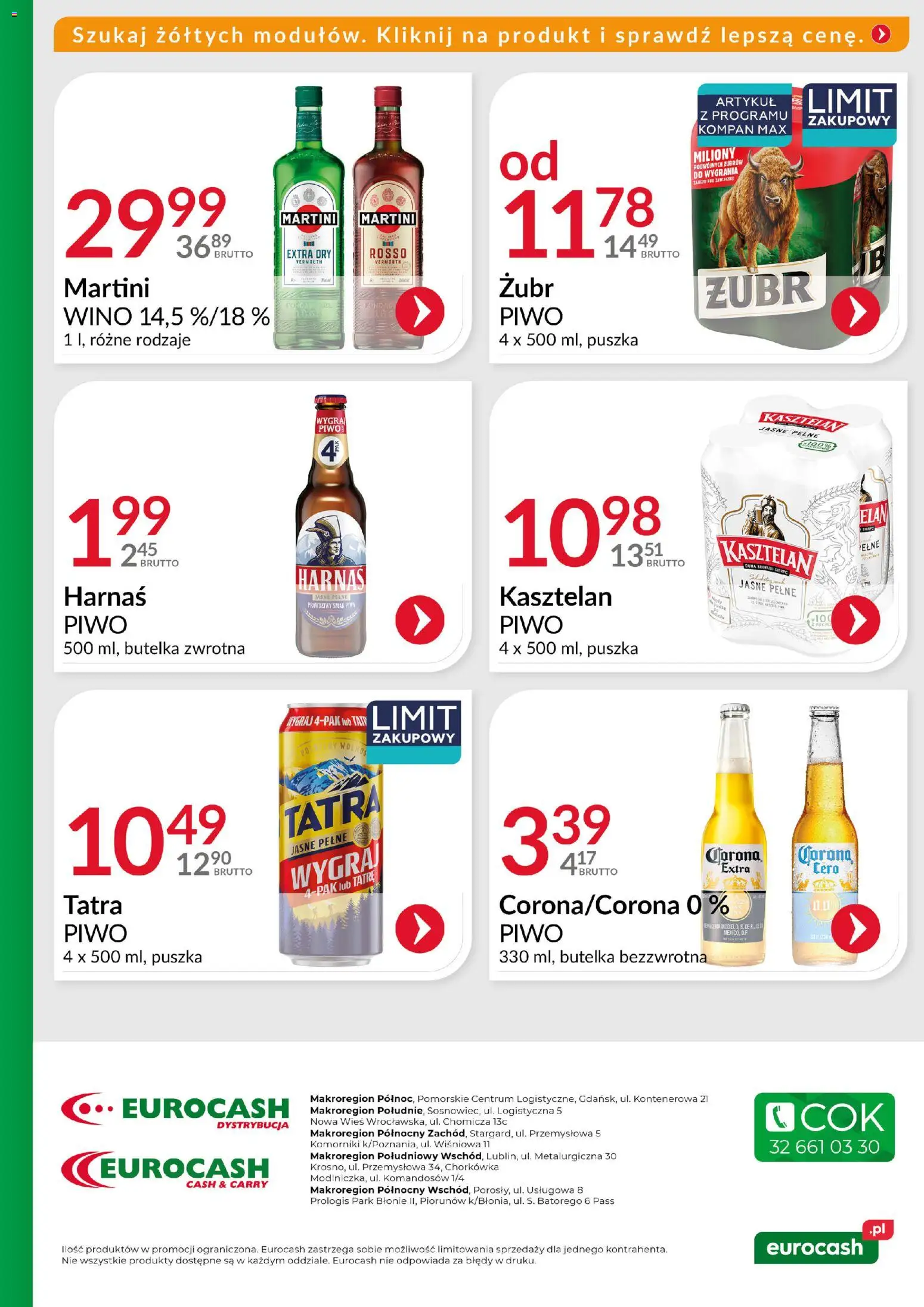 Eurocash Gazetka - Ofensywa Cenowa Alkoholowa od 01.12.2025 | Strona: 5 | Produkty: Martini, Harnaś, Wino, Piwo
