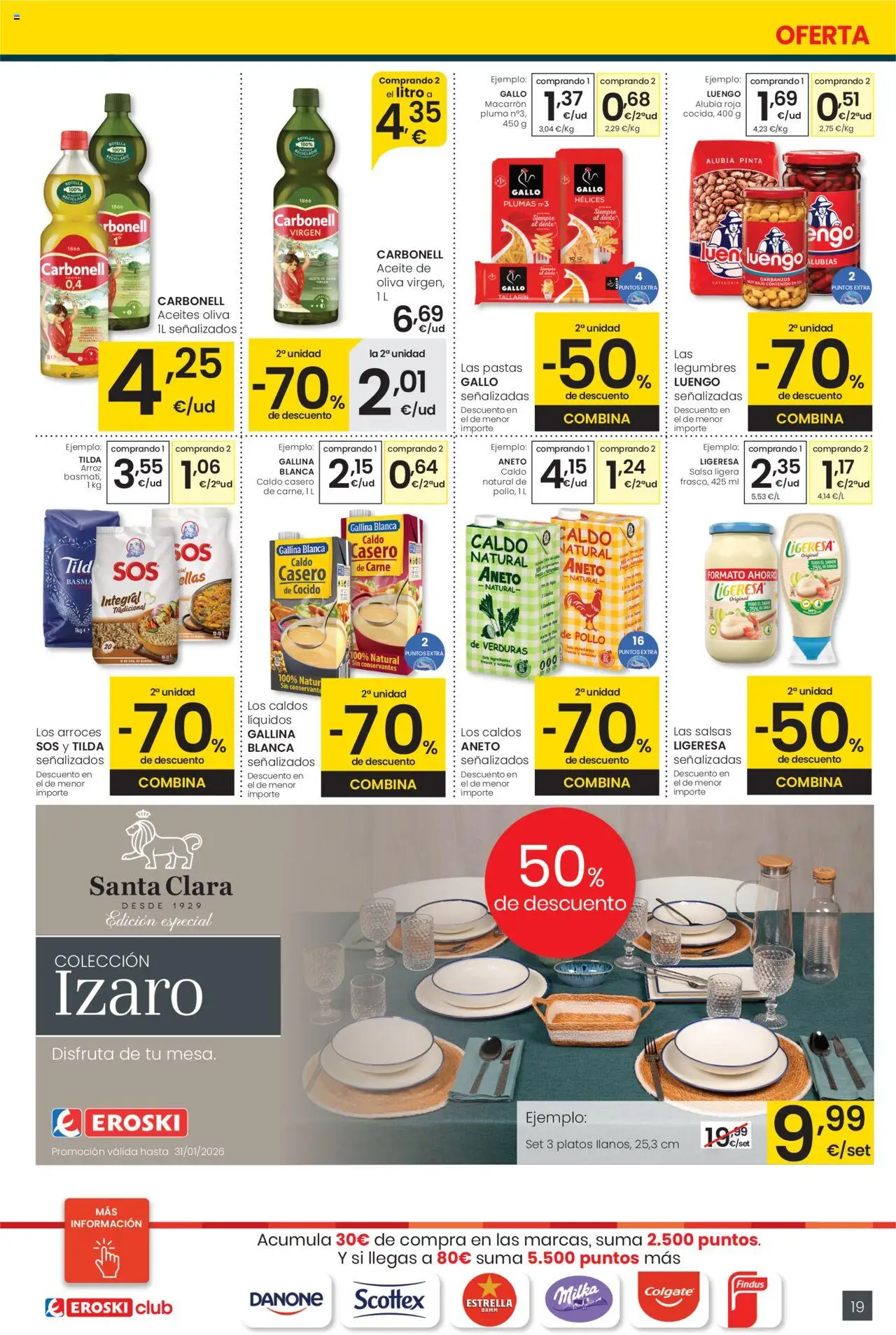 Eroski - Precio más bajo Center │ válido desde el 16.10.2025 | Página: 19 | Productos: Κρεμάστρα, Aceite, Arroz