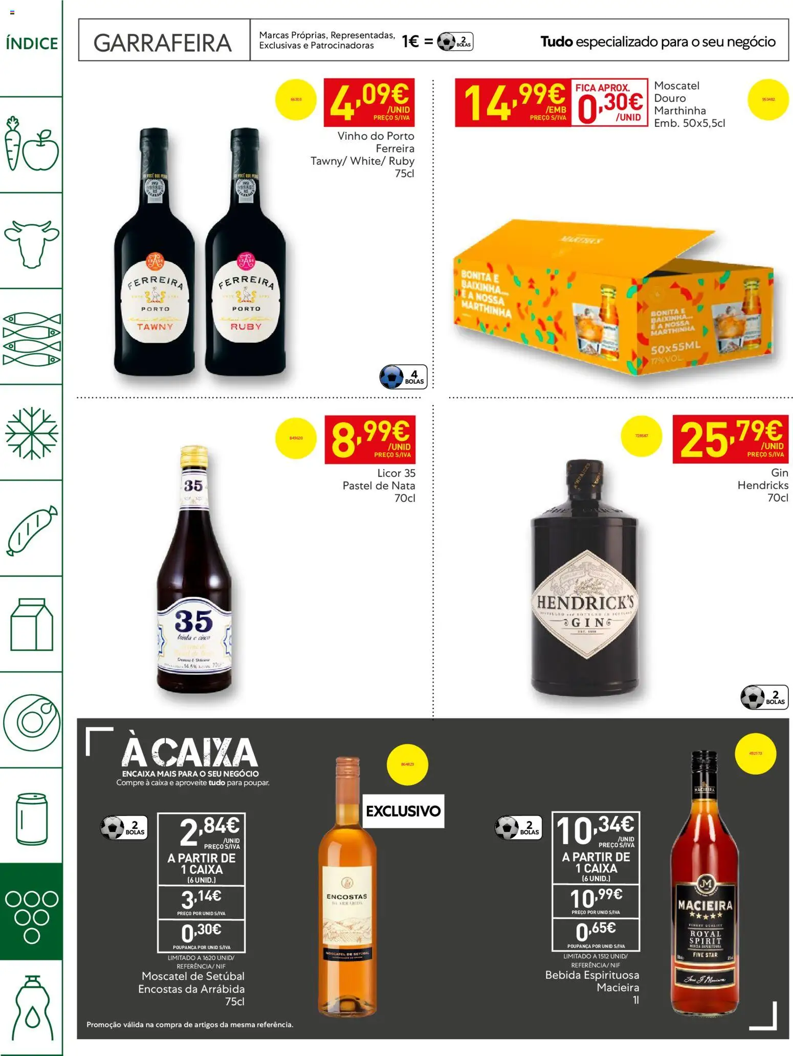 Recheio Horeca │ válido de 28.04.2026 | Página: 34 | Produtos: Licor, Caixa, Vinho, Bebida