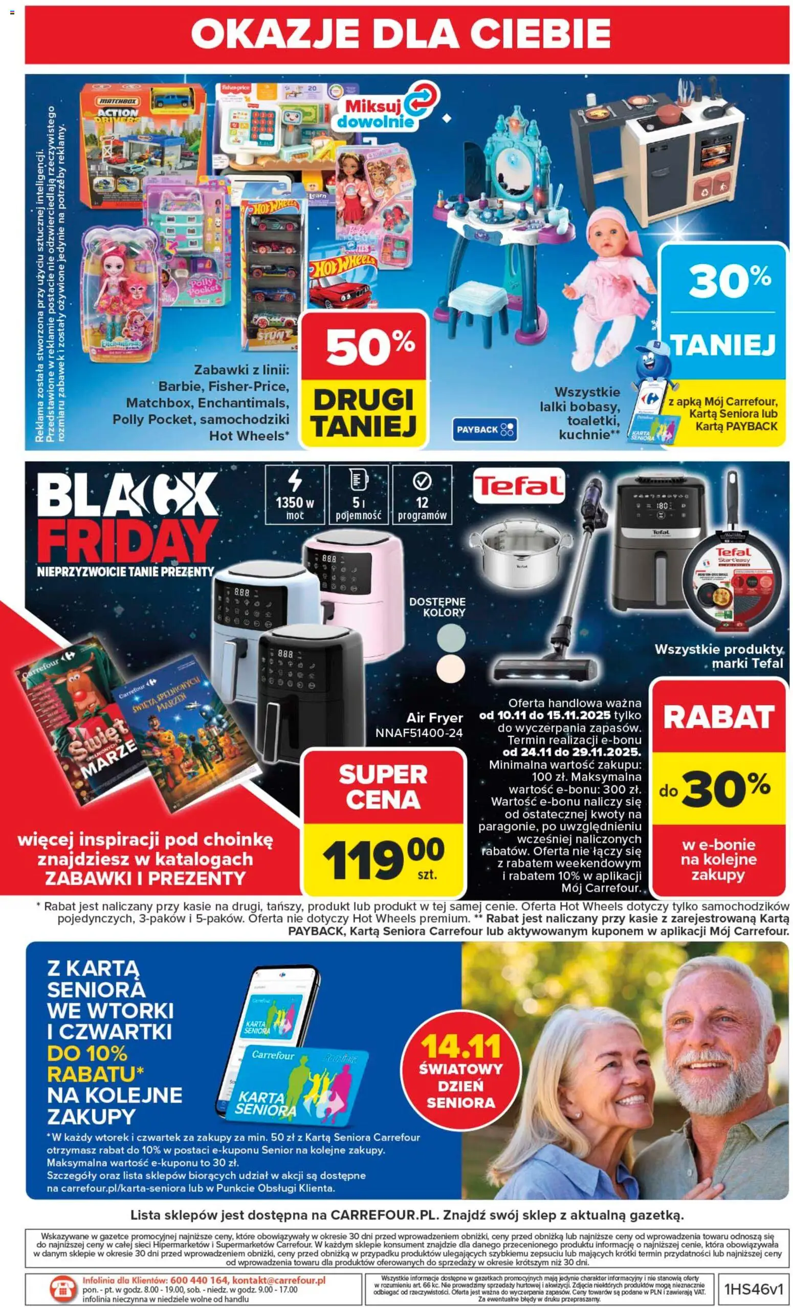 Carrefour Gazetka od 10.11.2025 | Strona: 50 | Produkty: Karta, Tefal