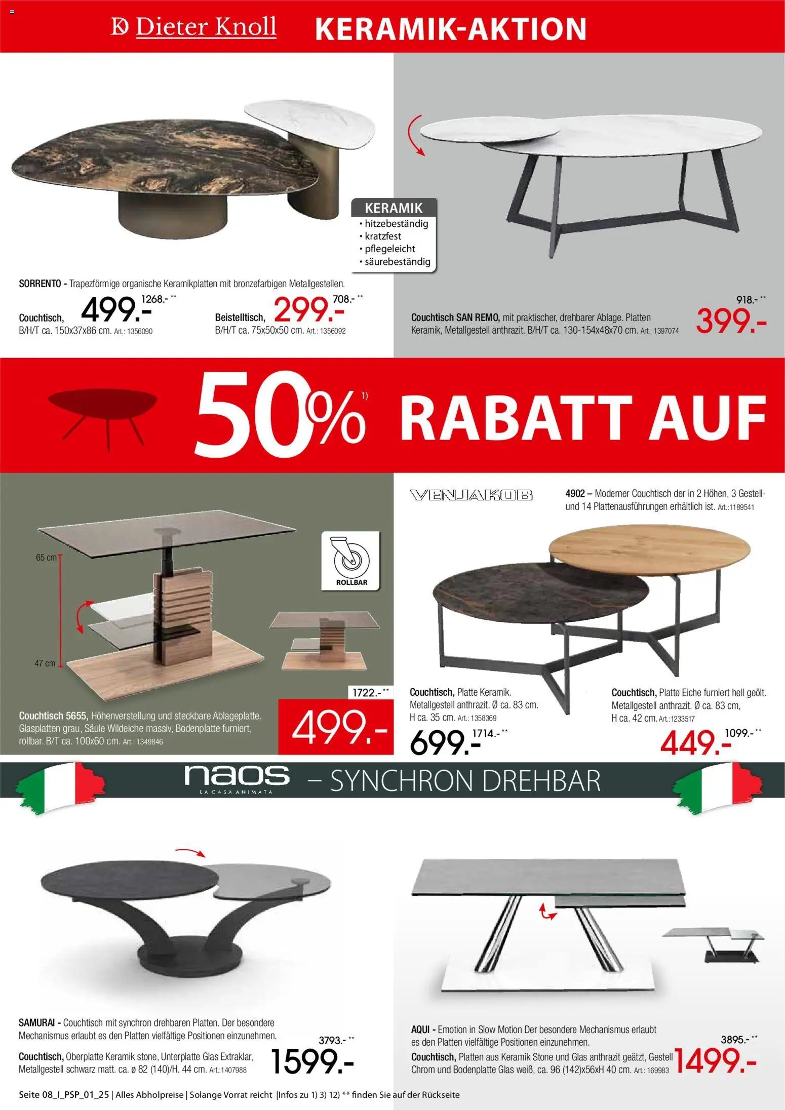 Zurbrüggen  Polstermöbel-Spezial – gültig ab 27.10.2025 | Seite: 8 | Produkte: Couchtisch