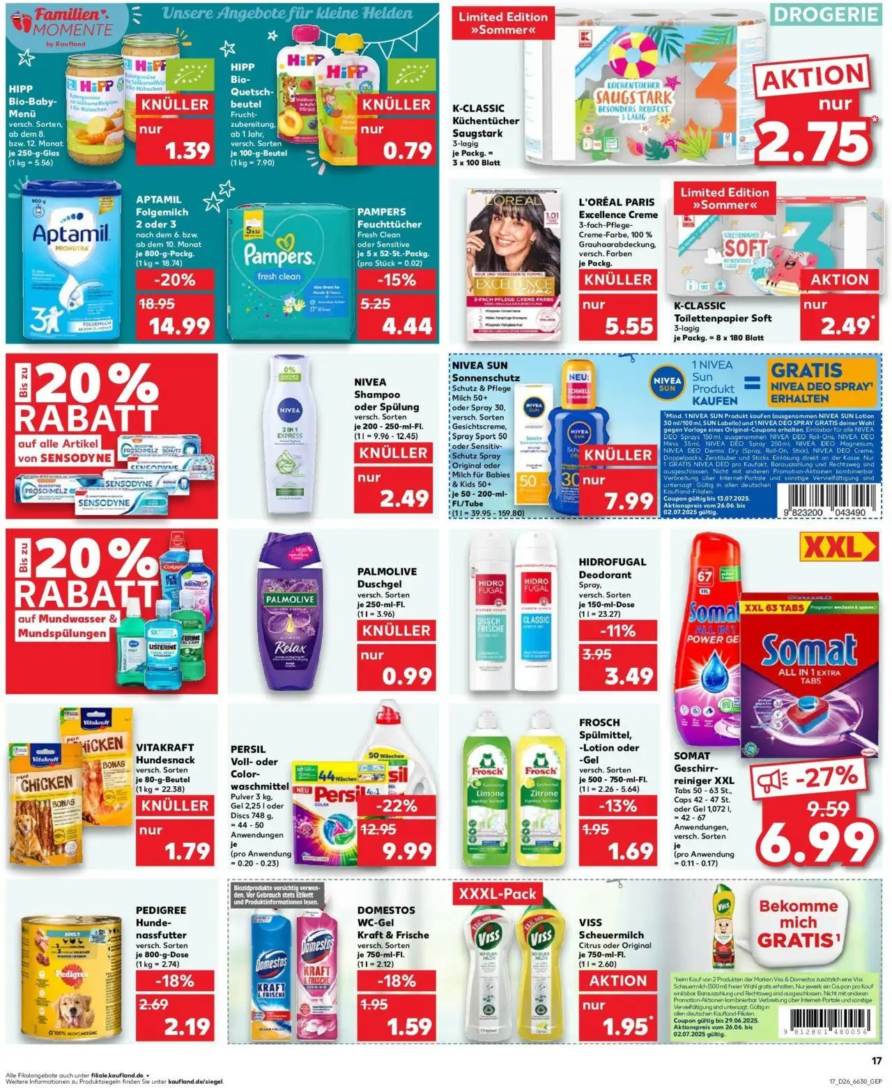Kaufland prospekt Westerburg	 - gültig ab dem 29.06.2025 | Seite: 28 | Produkte: Spülung, Zitrone, Persil, Toilettenpapier