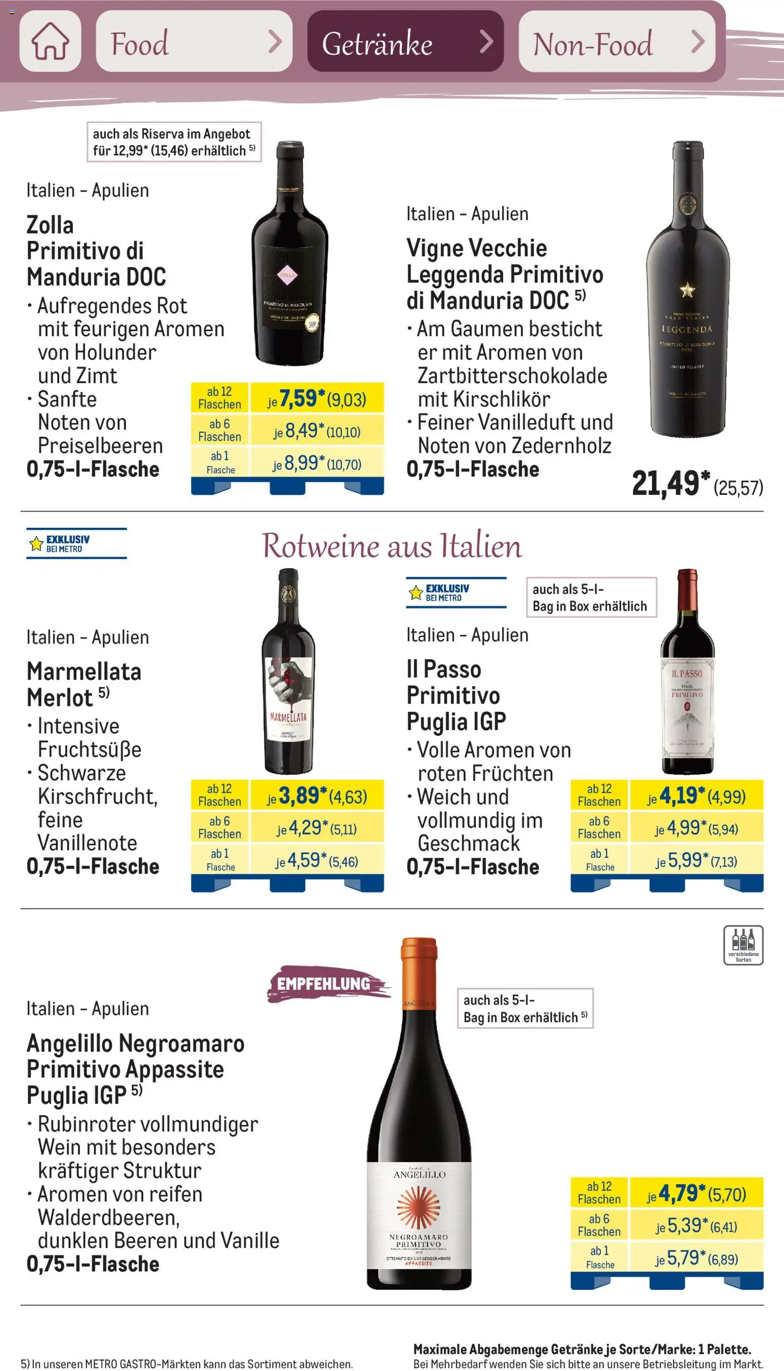 Metro Saisonkatalog Frühlingsgenuss – gültig ab 01.03.2026 | Seite: 58 | Produkte: Merlot, Box, Wein