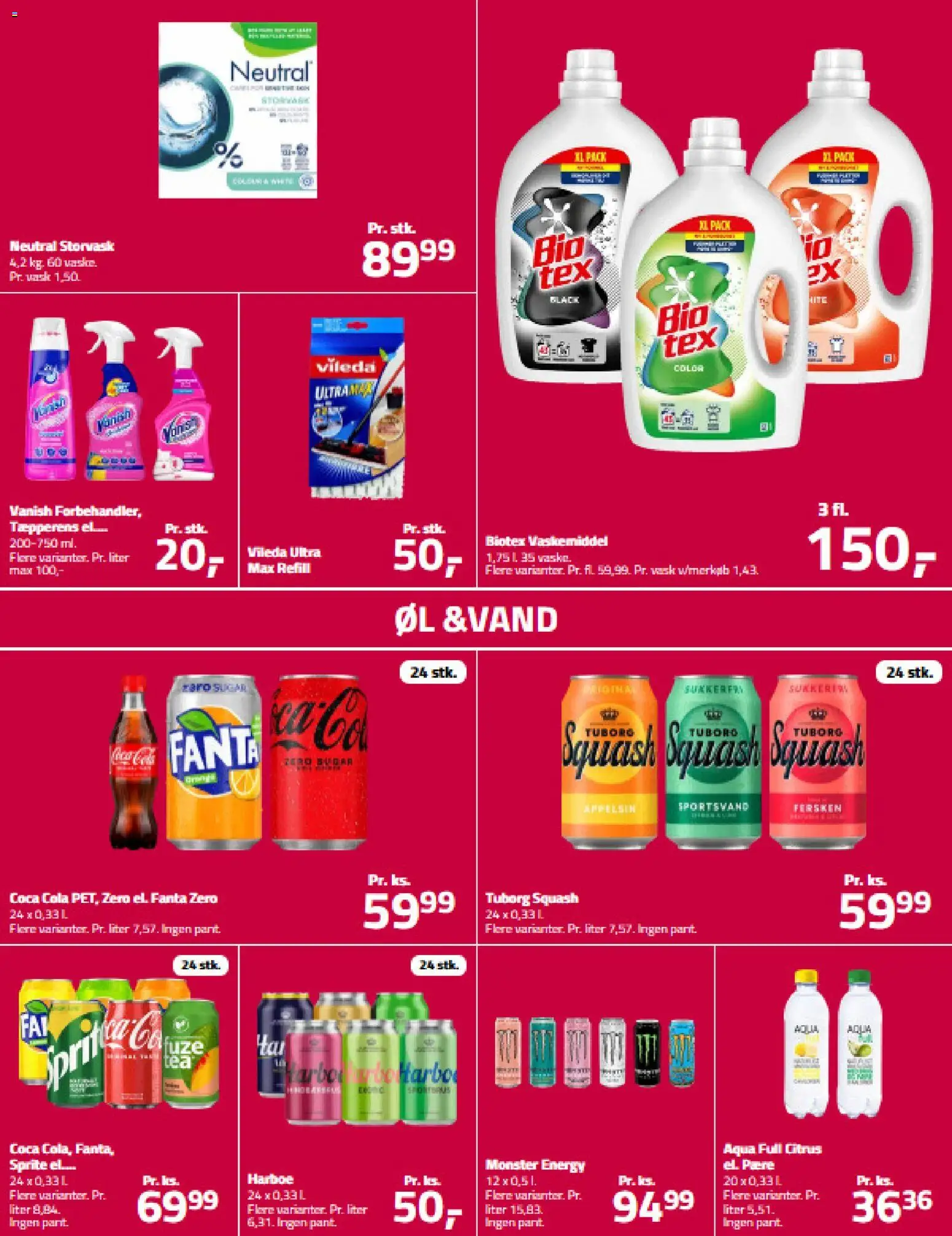 Fleggaard tilbudsavis – gyldig fra 26.11.2025 | Side: 4 | Produkter: Squash, Fanta, Cola, Tuborg Squash