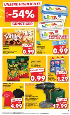 PRIL Geschirrspülmittel, versch. Sorten je 450 - 675-ml-Fl. - gültig ab dem 21.08.2025 | Seite: 11 | Produkte: Joghurt, Geschirrspülmittel, Toffifee, Pril