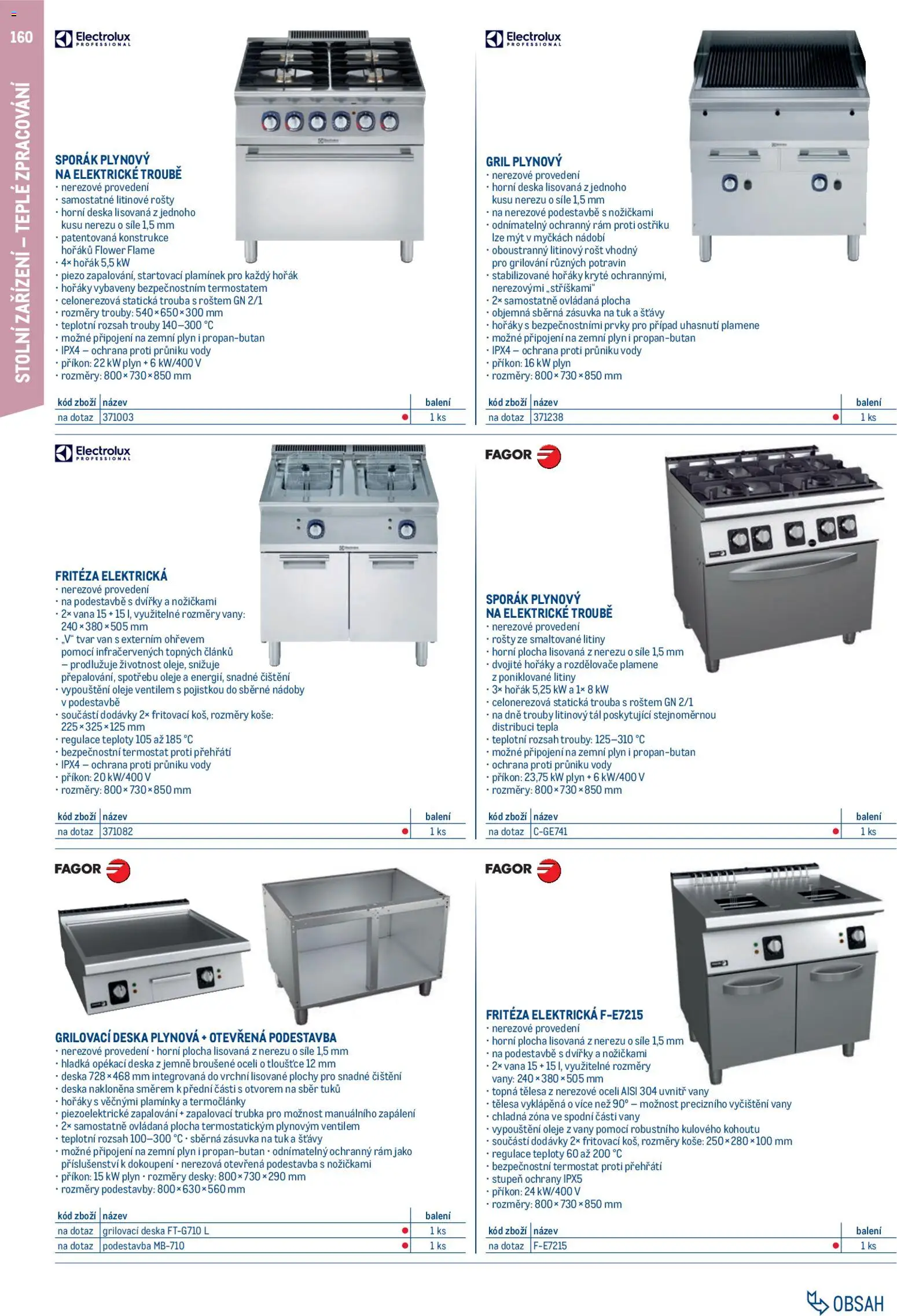 Makro leták - Gastro vybavení a zařízení od 01.02.2026 | Strana: 160 | Produkty: Oleje, Trouba, Rošt, Desky