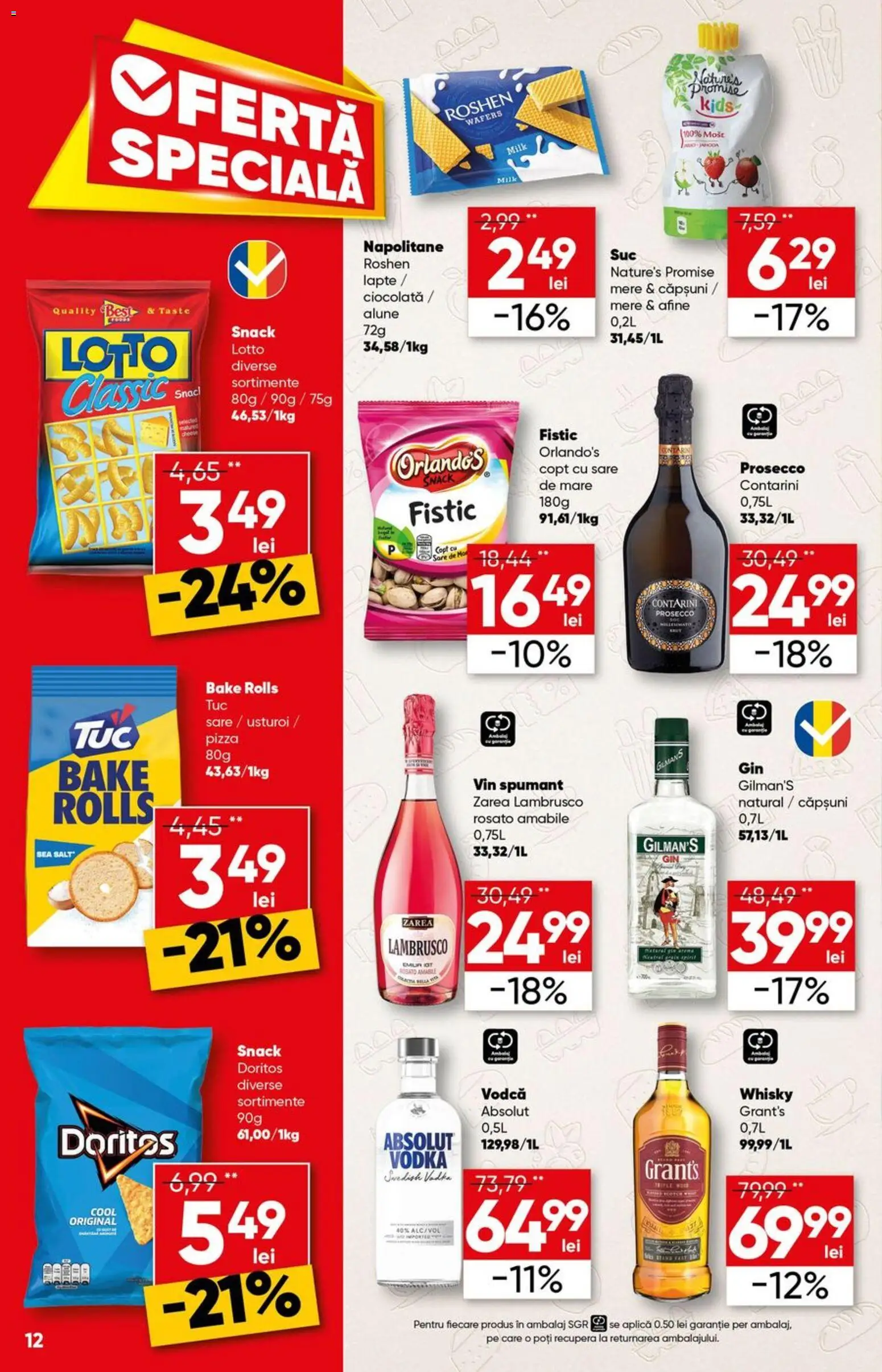 Noul catalog Profi – valabil de la 29.04.2026 | Pagină: 12 | Produse: Su ısıtıcı, Napolitane, Lapte, Usturoi