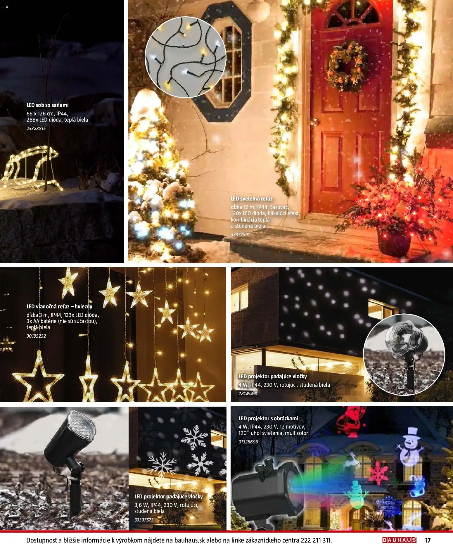 Nové Bauhaus akcie – leták je platný od 21.11.2025 | Strana: 17 | Produkty: Led, Vločky