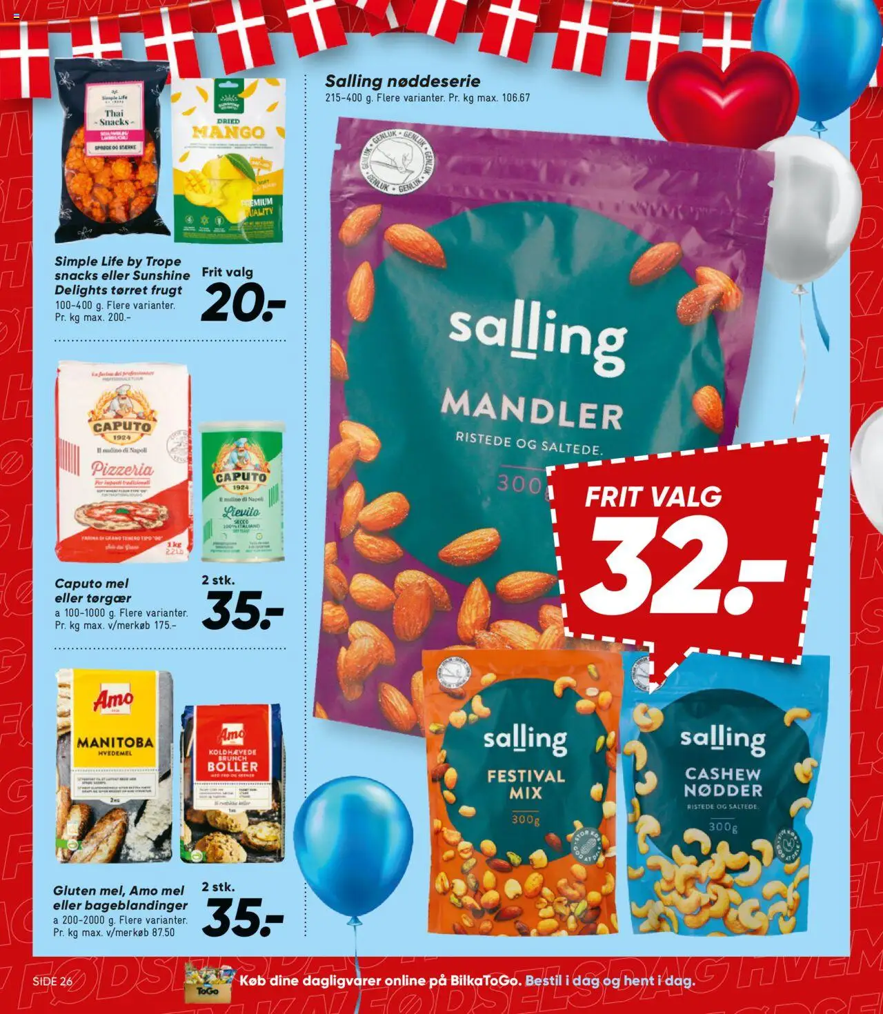 Bilka Tilbudsavis gyldig fra 15.08.2025 | Side: 32 | Produkter: Mango, Hvedemel, Mel, Tørret frugt