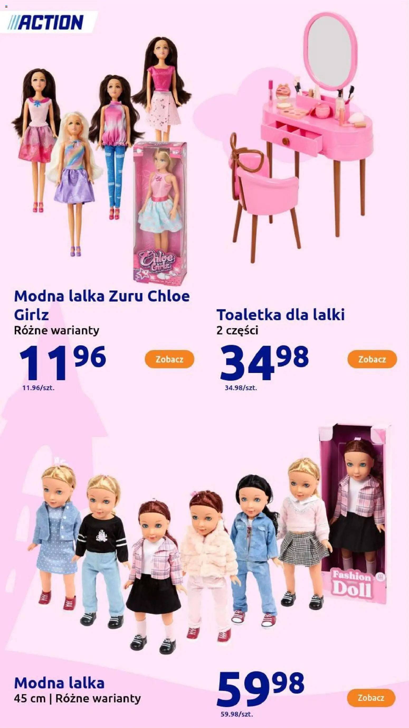 Action Gazetka - Presents od 26.11.2025 | Strona: 31 | Produkty: Lalka, Toaletka