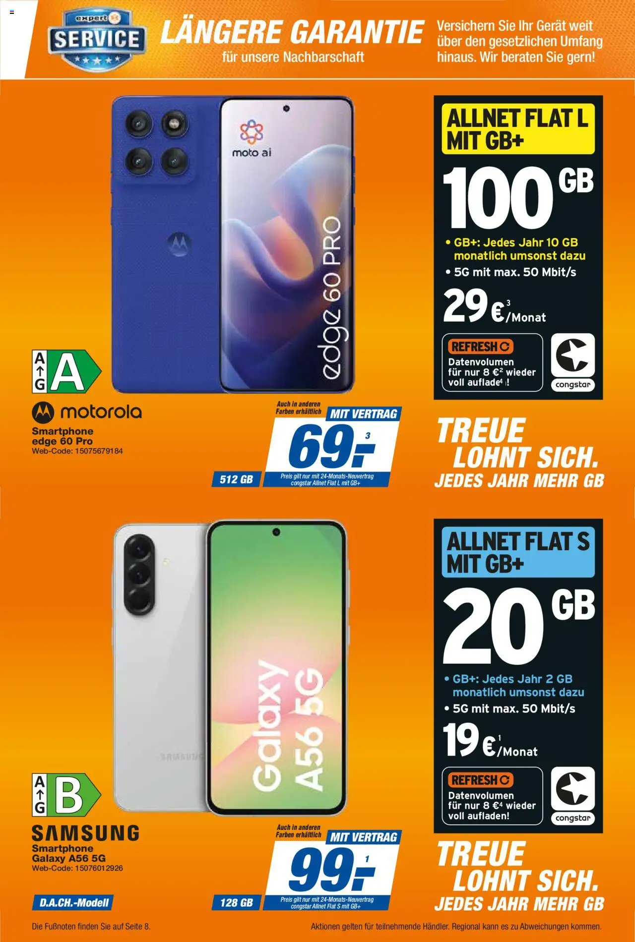 Expert Smarthphone Highlights im August - gültig ab dem 01.08.2025 | Seite: 7 | Produkte: Samsung, Smartphone