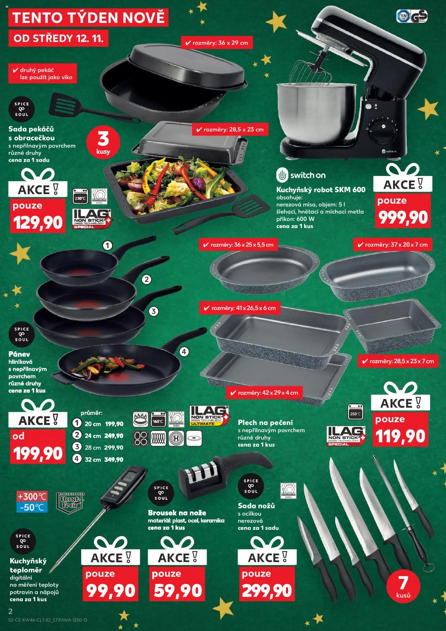 Kaufland leták - Praha 8 od 12.11.2025 | Strana: 2 | Produkty: Pánev, Pekáč, Metla, Robot