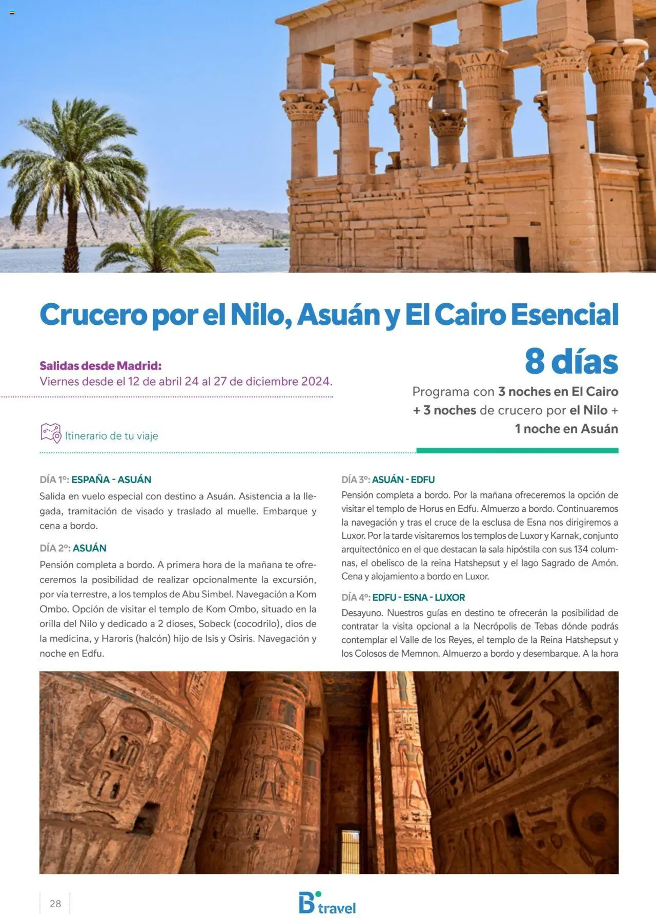 B the travel brand Egipto │ válido desde el 15.04.2024 | Página: 28 | Productos: Té, Navegación