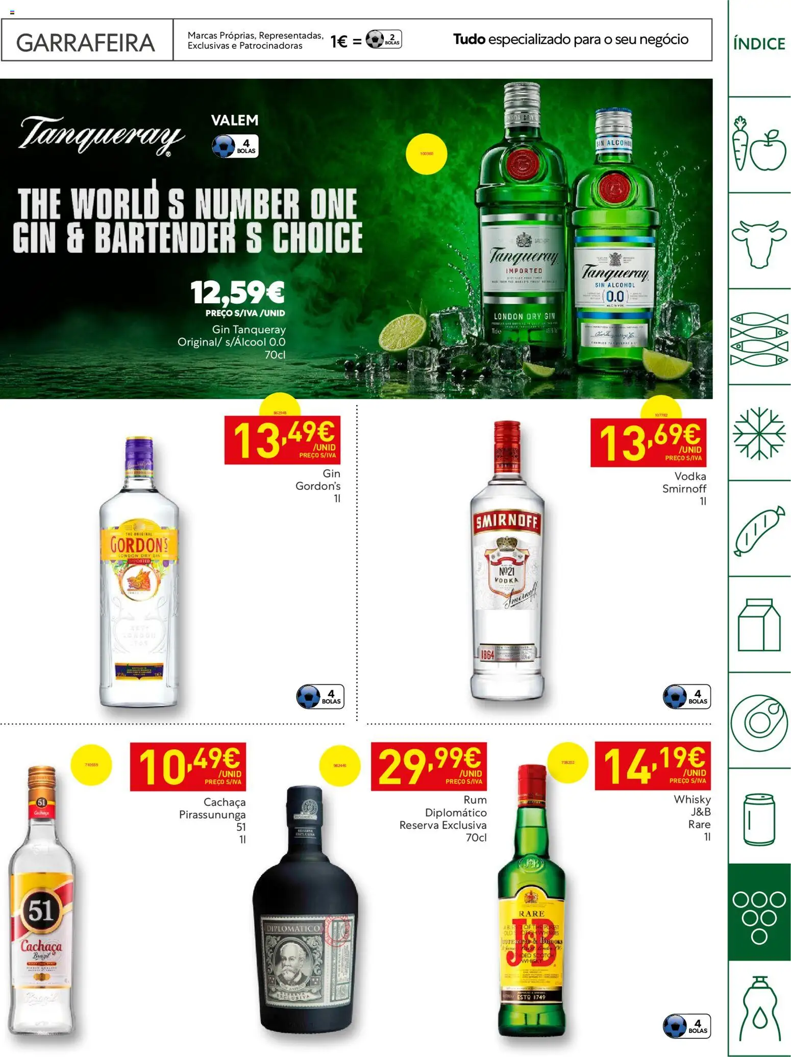 Recheio Horeca │ válido de 28.04.2026 | Página: 35 | Produtos: Whisky, Cachaça, Gin, Vodka