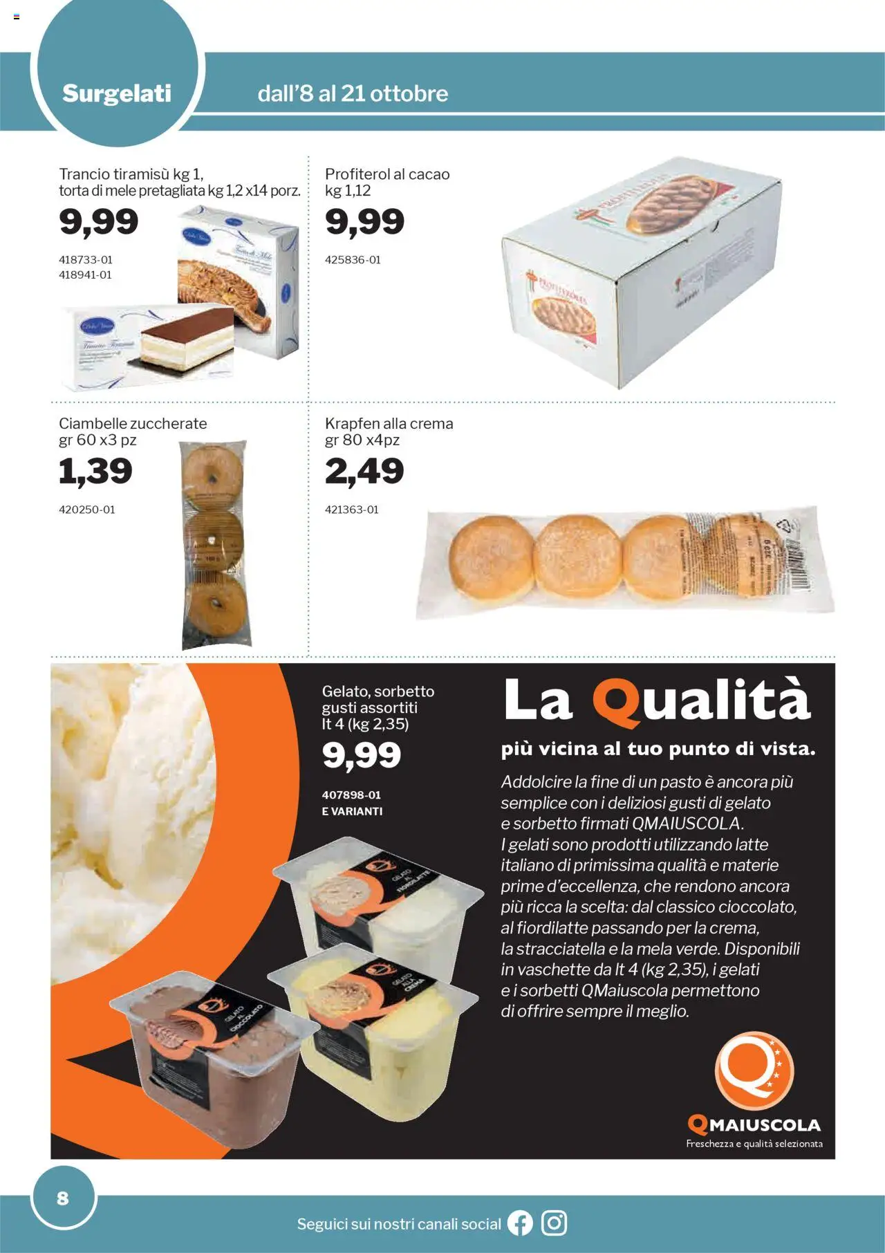 Volantino Sogegross del 08.10.2025 | Pagina: 8 | Prodotti: Crema, Cioccolato, Mele, Cacao