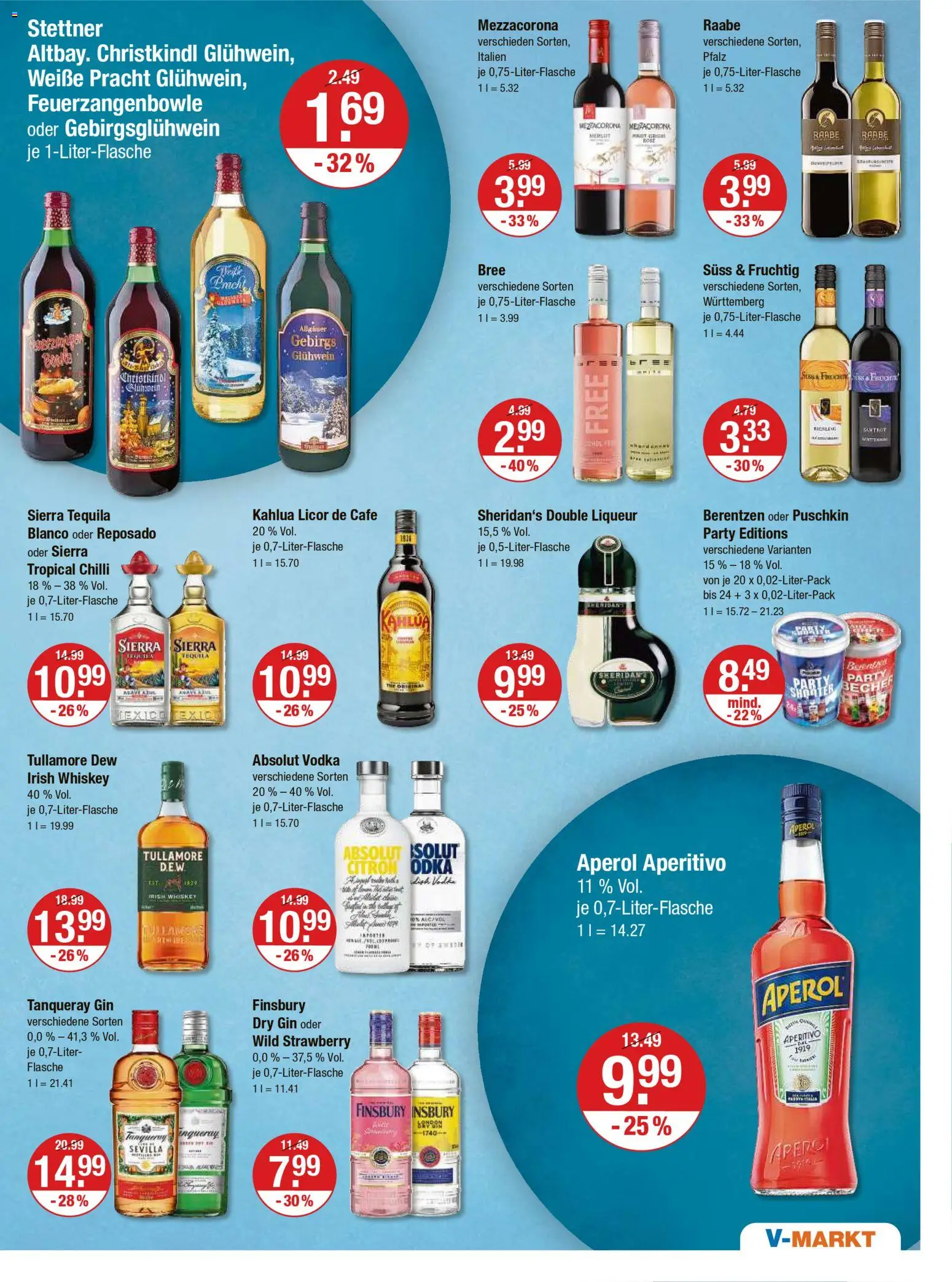 V-Markt - München – gültig ab 11.12.2025 | Seite: 15 | Produkte: Bree, Aperol, Vodka, Gin