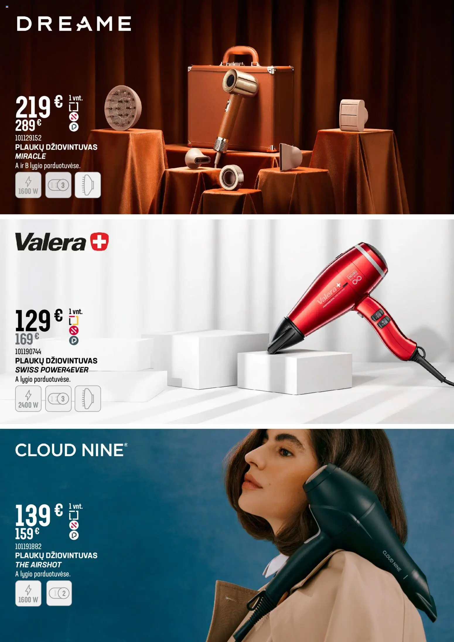 Senukai akcijos nuo 03.12.2025 | Puslapis: 10 | Prekių: Plaukų džiovintuvas