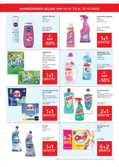 Alvo folder - Voorbeeld van een folder van Alvo, geldig van 14.01.2026 | Pagina: 11 | Producten: Allesreiniger, Wc, Douche, Wasmiddel