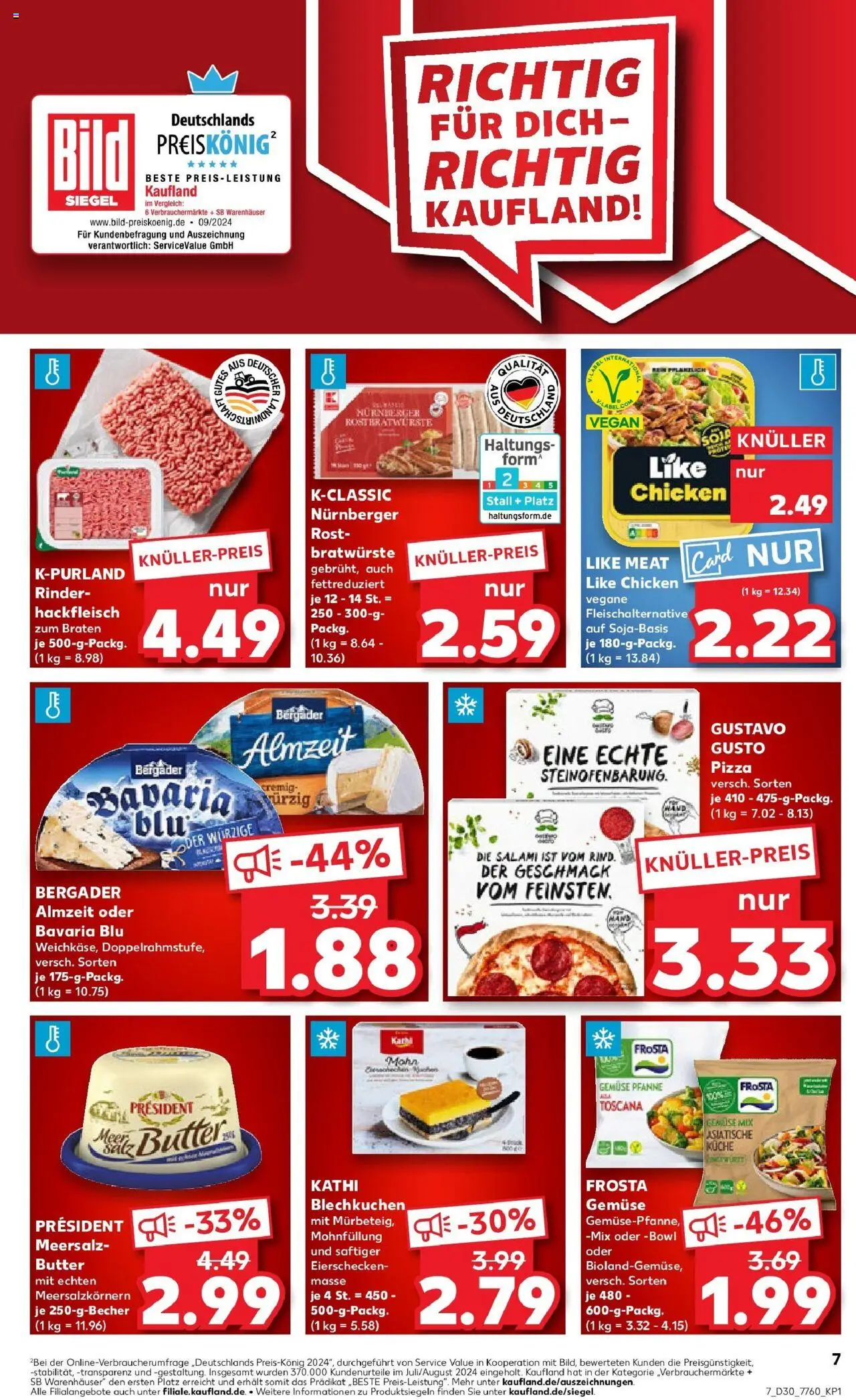 Kaufland prospekt Weißenburg In Bayern	 - gültig ab dem 27.07.2025 | Seite: 22 | Produkte: Küche, Frosta, Gemüse, Like meat