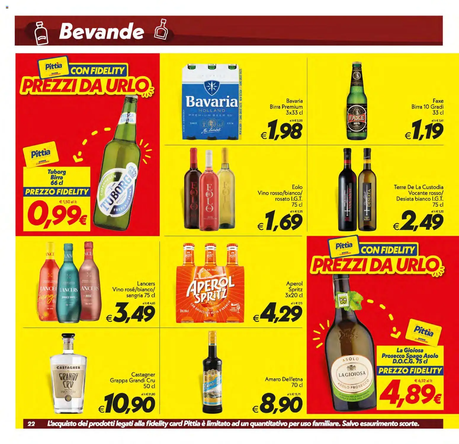 Volantino SuperConveniente del 13.01.2026 | Pagina: 22 | Prodotti: Prosecco, Vino, Grappa, Amaro