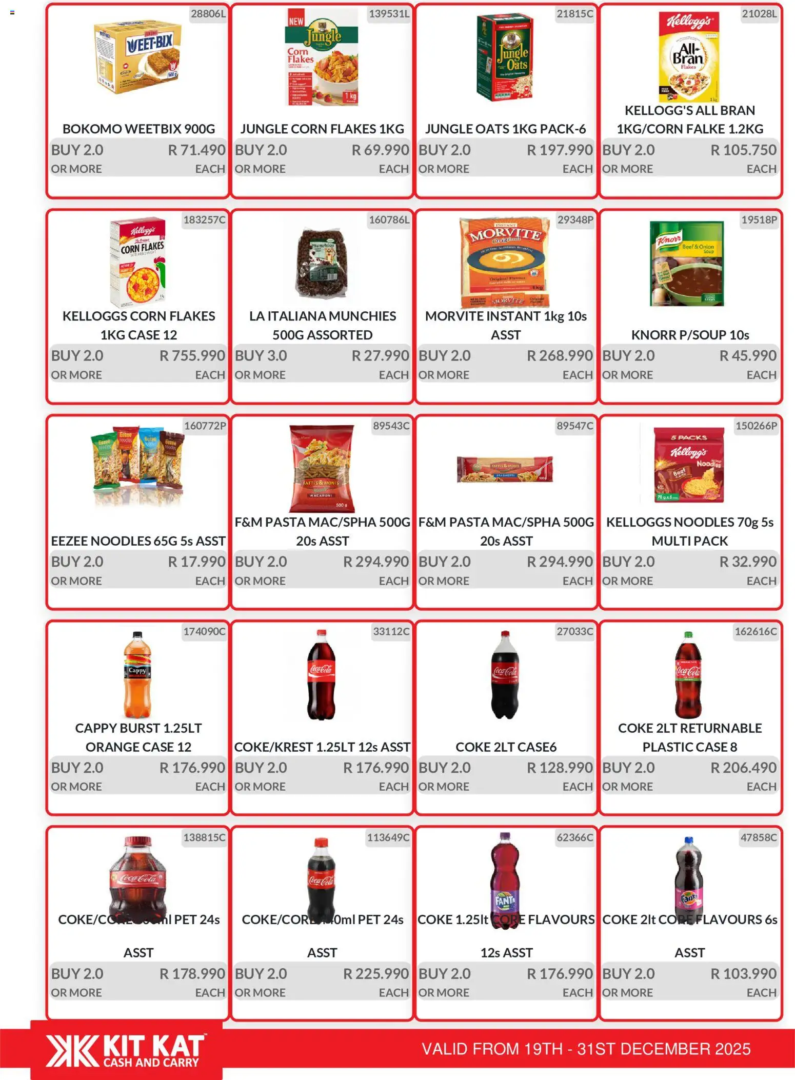 New KIT KAT Cash & Carry catalogue – valid from 19.12.2025 | Page: 5 | Products: Case, Coke, Fanta, Soup