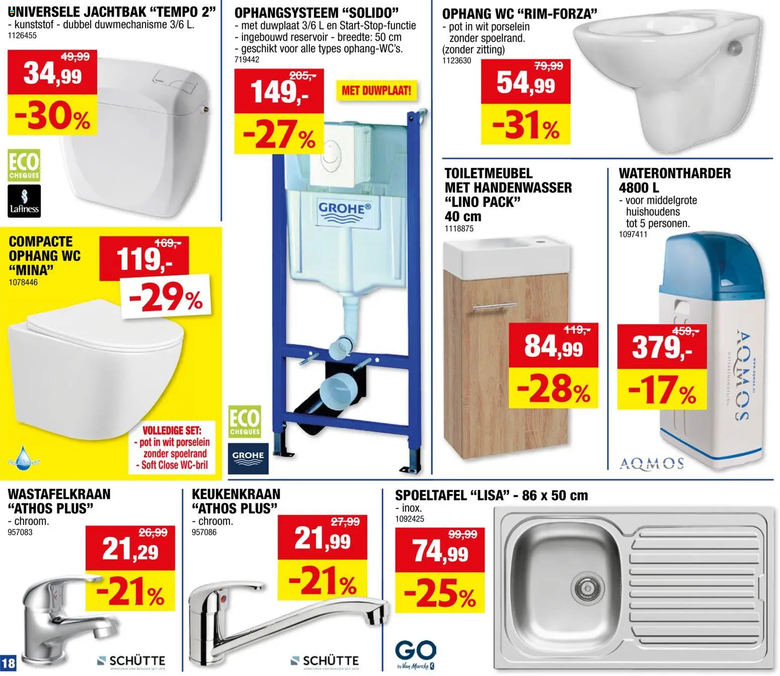 {H1} | Pagina: 18 | Producten: Wc, Zitting, Pot