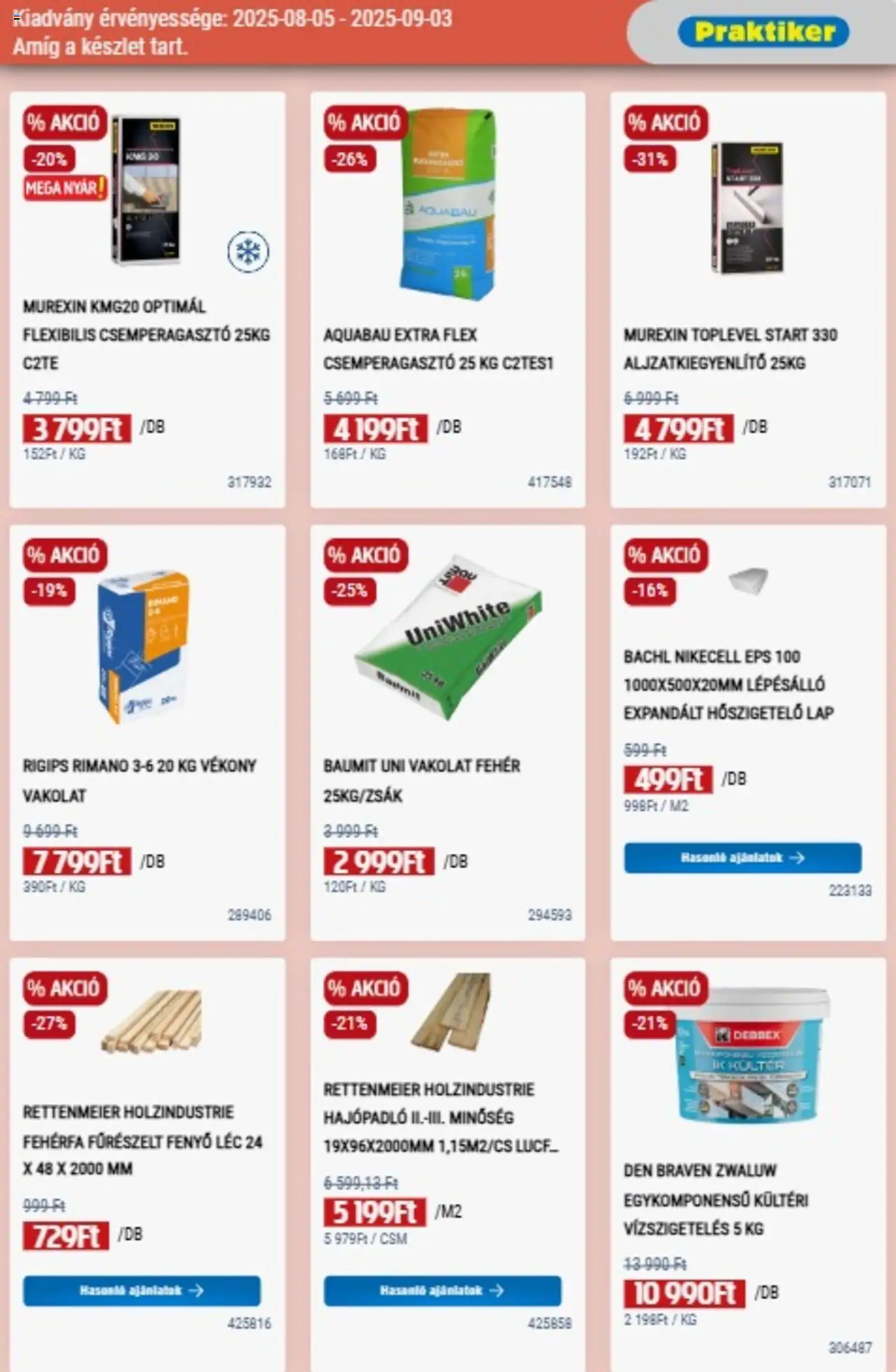 Praktiker akciós ujság - amely érvényes a következő dátumtól: 05.08.2025 | Oldal: 25