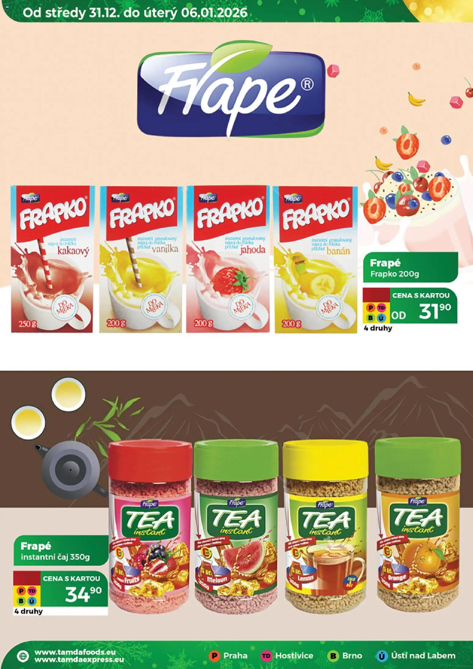 Tamda Foods leták od 31.12.2025 | Strana: 42 | Produkty: Meloun, Čaj, Frapko, Banán