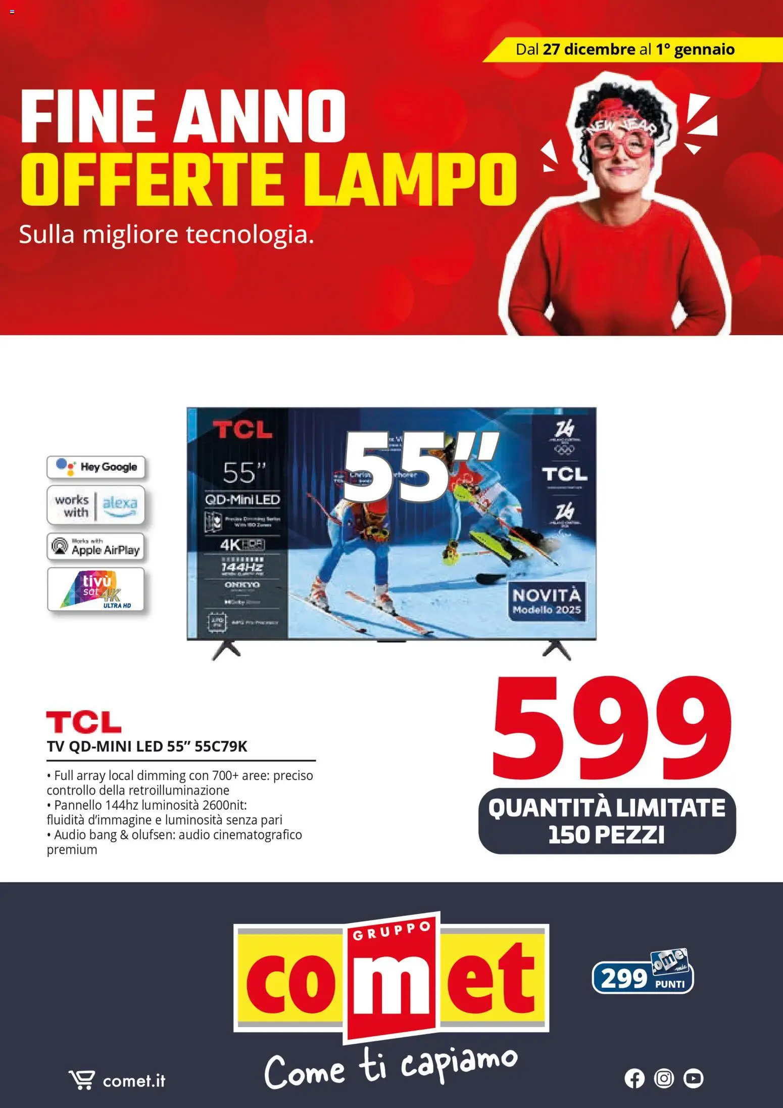 Volantino Comet del 27.12.2025 | Pagina: 36 | Prodotti: TV, Audio