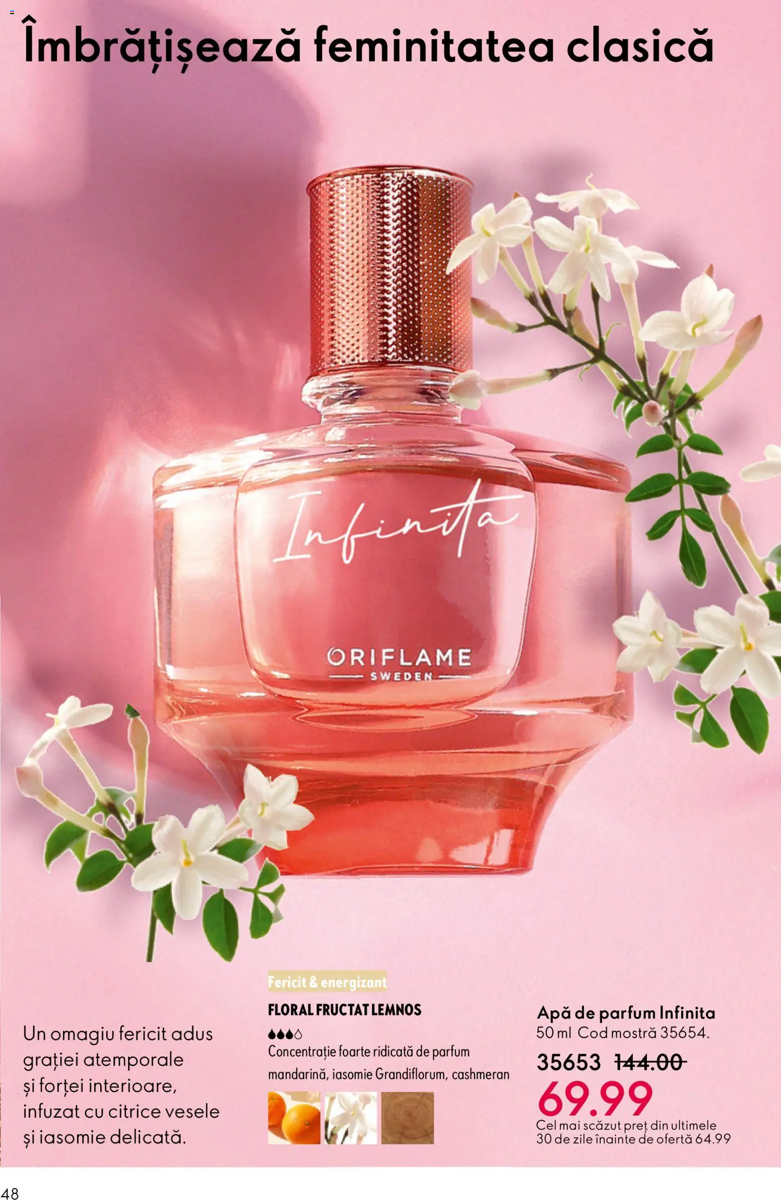 Noul catalog Oriflame – valabil de la 21.01.2026 | Pagină: 48 | Produse: Apă de parfum, Parfum, Apă