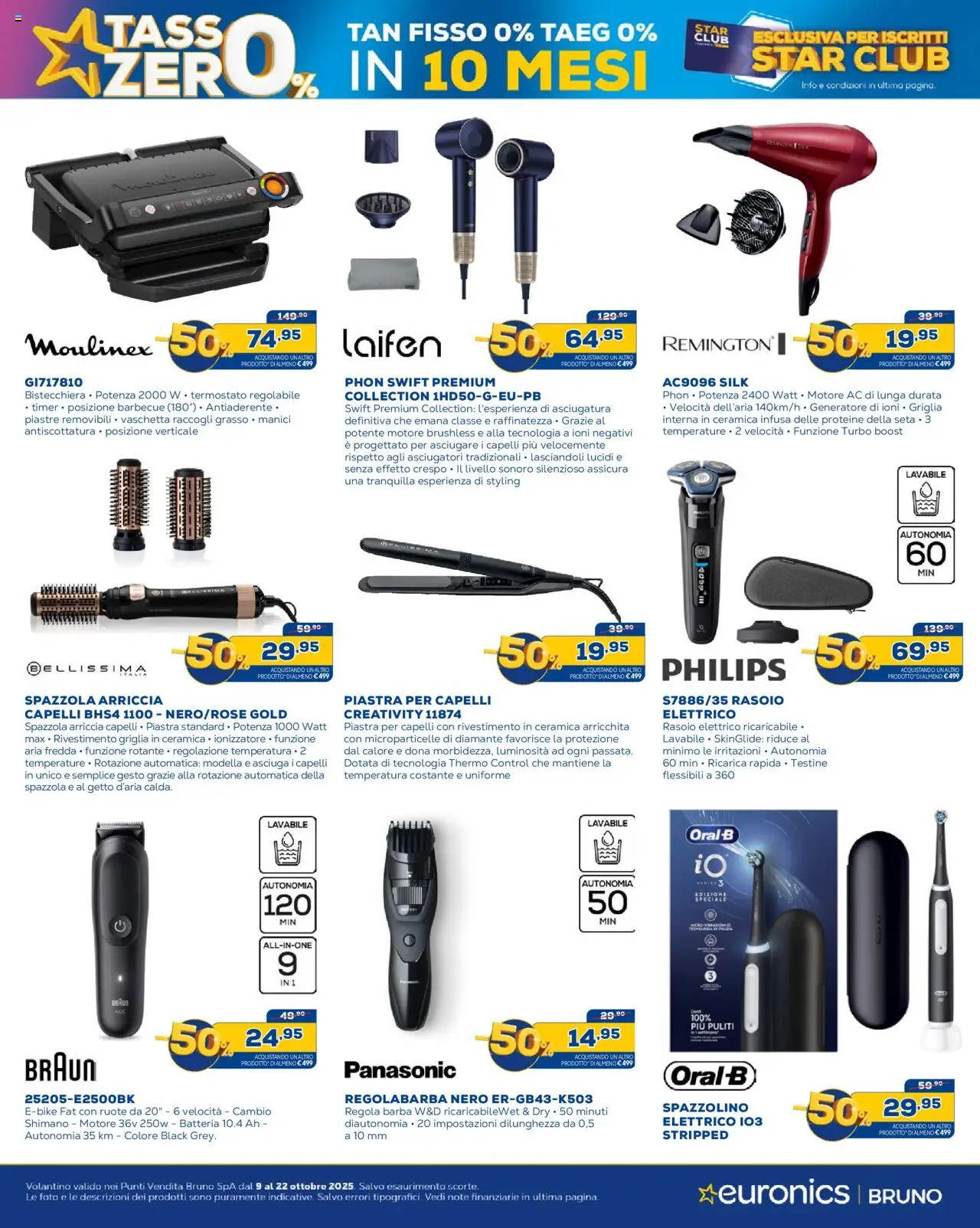 Volantino Euronics del 09.10.2025 | Pagina: 28 | Prodotti: Spazzola, Rasoio, Barbecue, Batteria