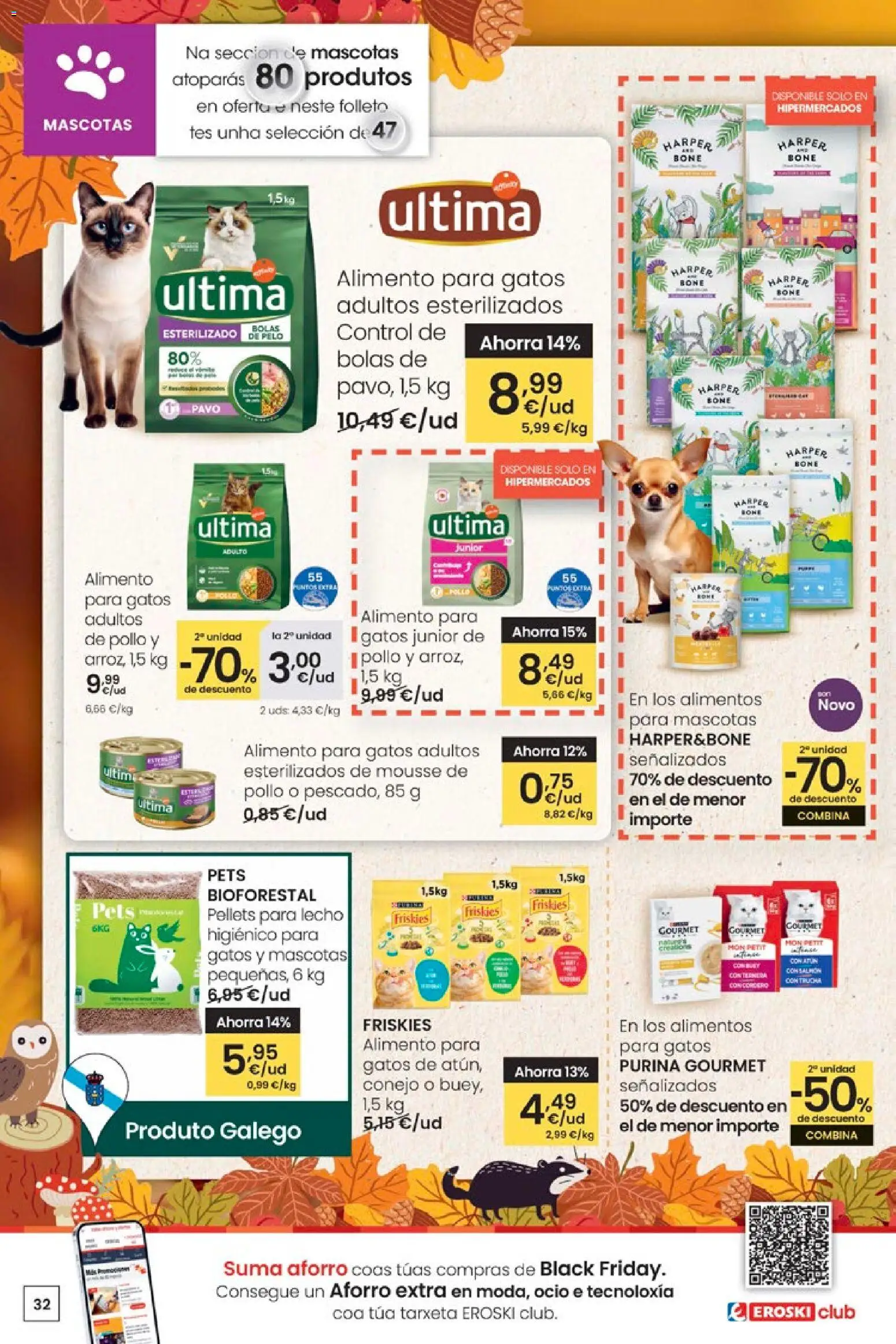 Eroski - Adiántate ao Nadal │ válido desde el 13.11.2025 | Página: 32 | Productos: Mousse, Φίλτρο καφέ, Κούβα