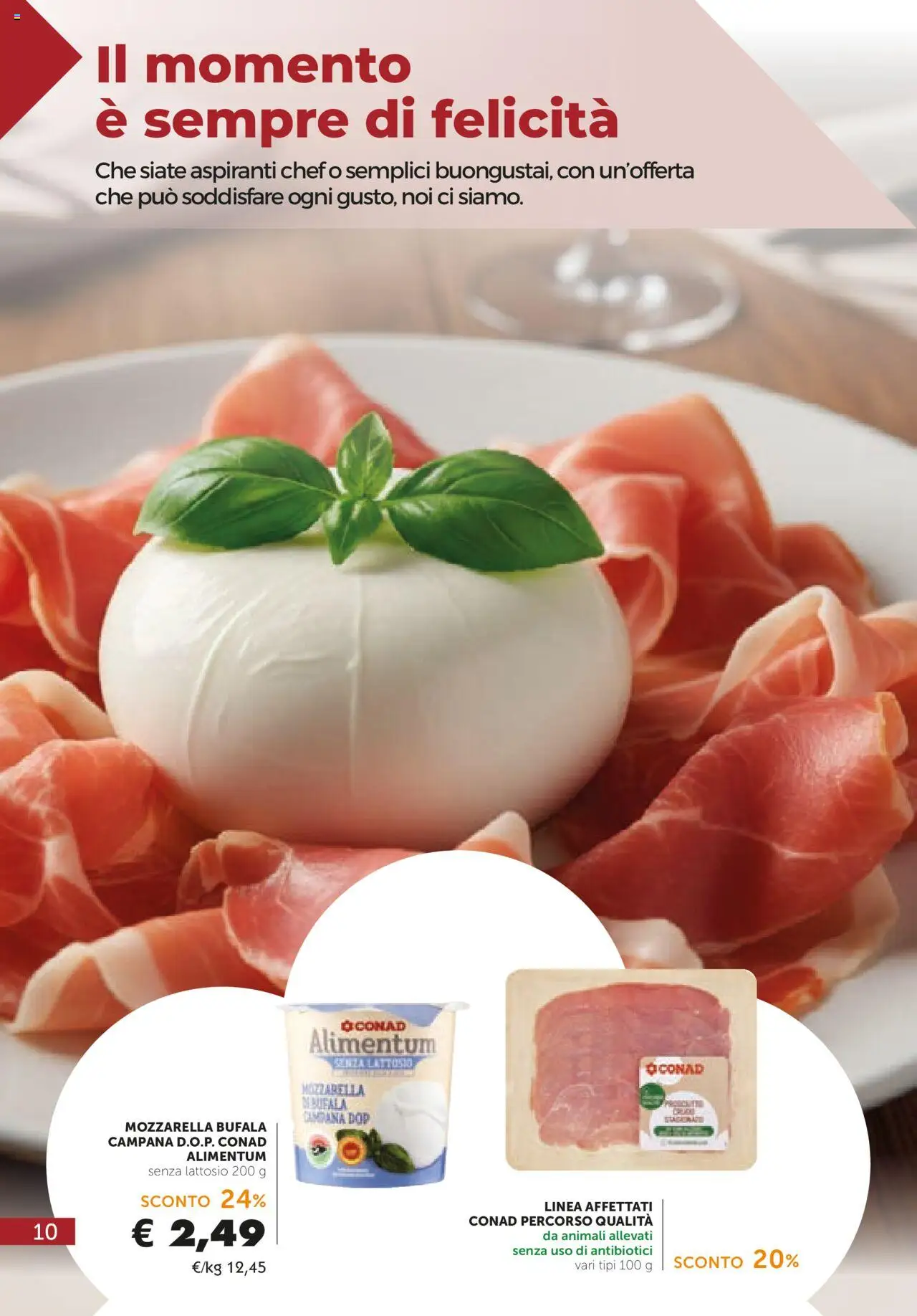 Volantino Conad del 08.10.2025 | Pagina: 10 | Prodotti: Mozzarella