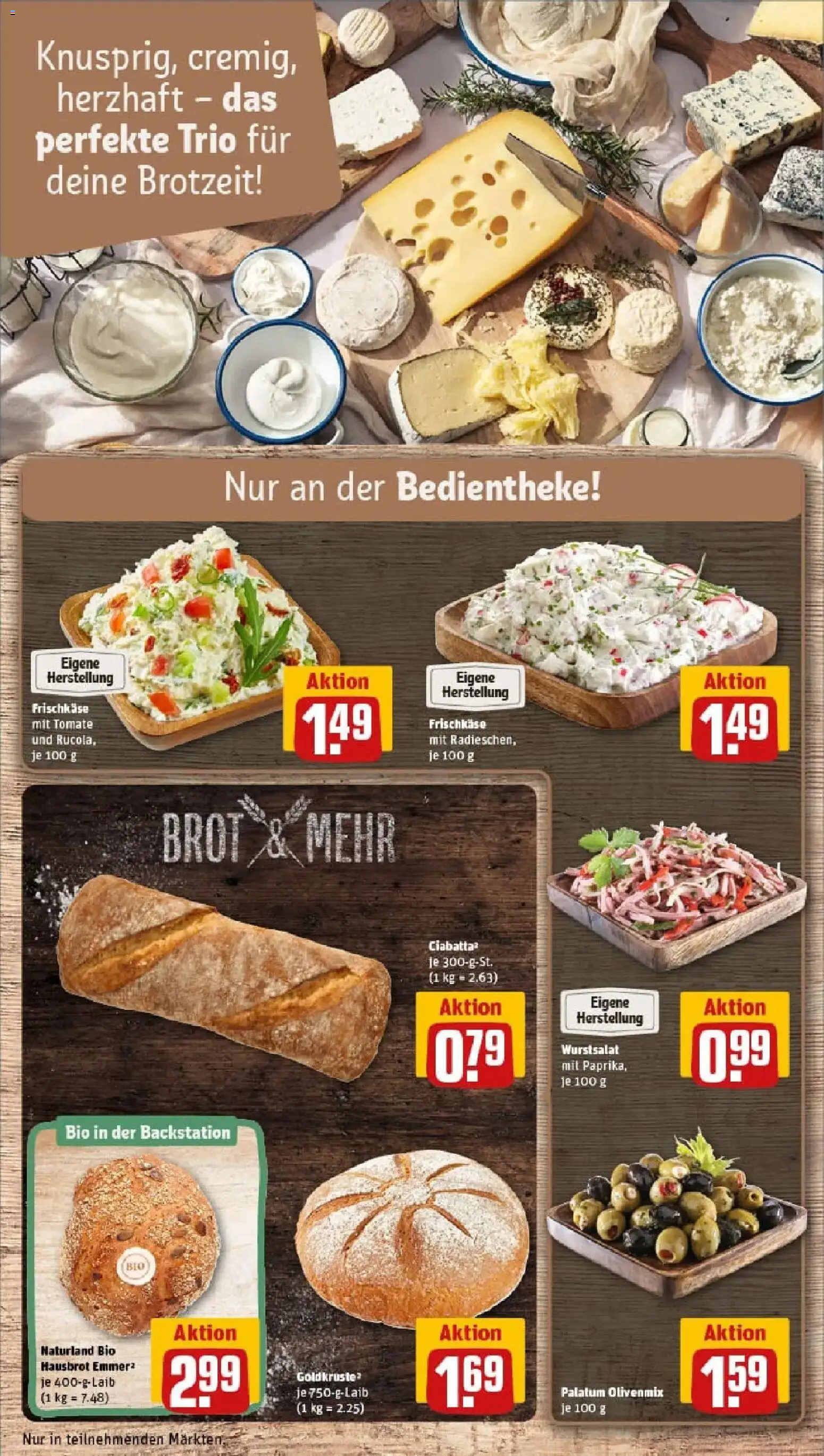 Rewe prospekt Volkmarsen	 – gültig ab 11.01.2026 | Seite: 11 | Produkte: Rucola, Paprika, Brot, Frischkase