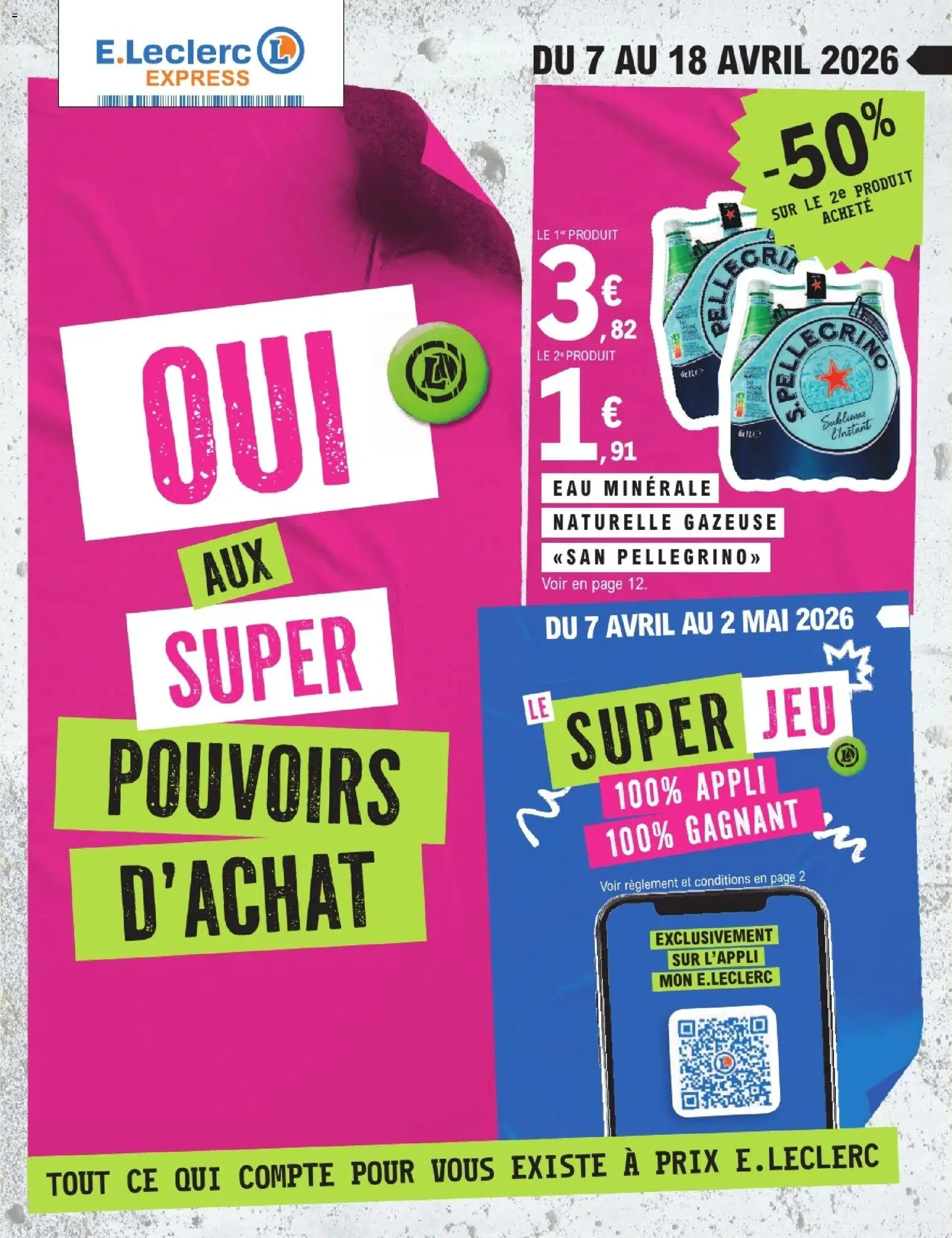 {H1} | Page: 1 | Produits: Eau minérale, Eau minérale naturelle gazeuse san pellegrino, Eau minérale naturelle