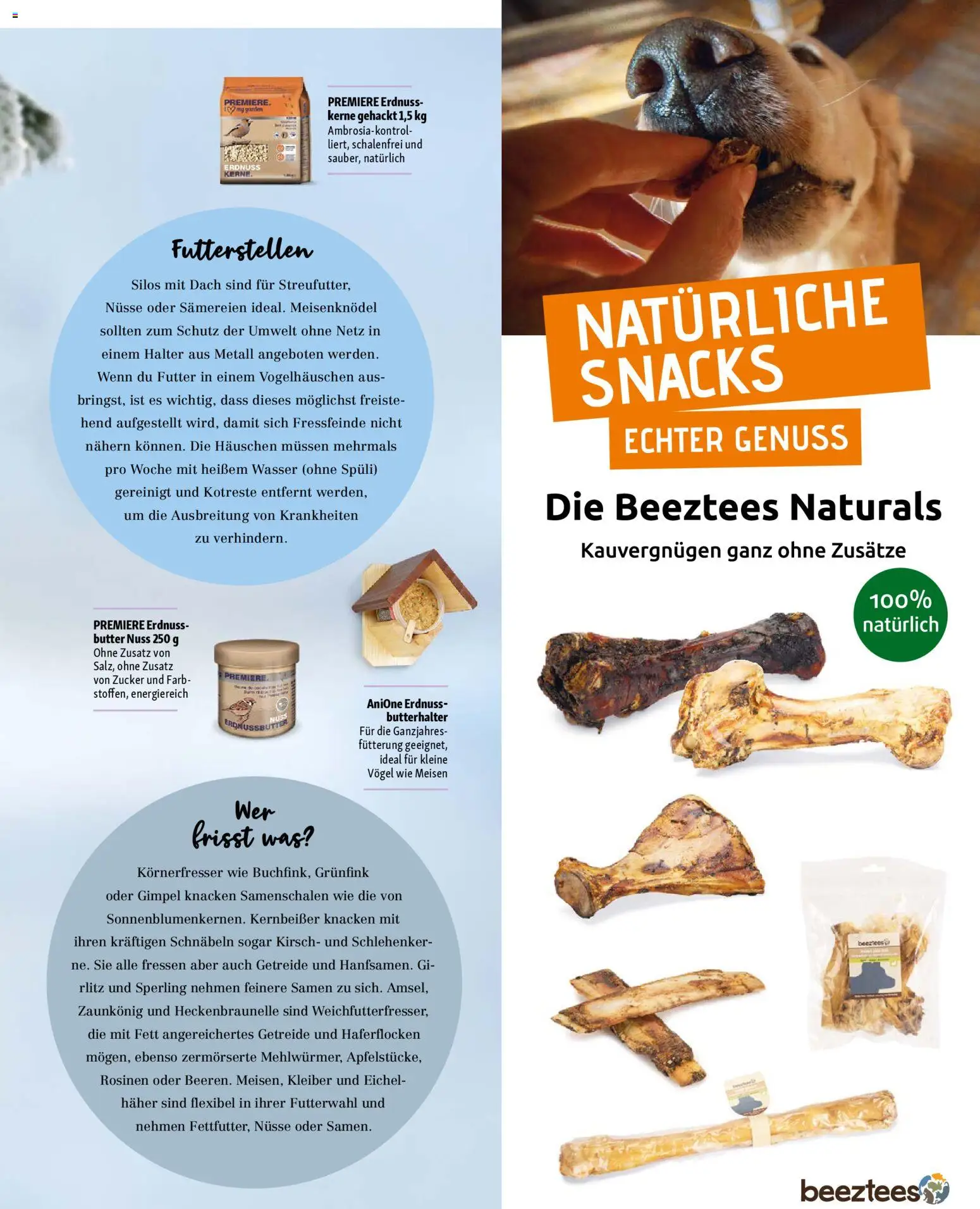 Fressnapf Magazin – gültig ab 01.11.2025 | Seite: 25 | Produkte: Butter, Getreide, Nüsse, Wasser