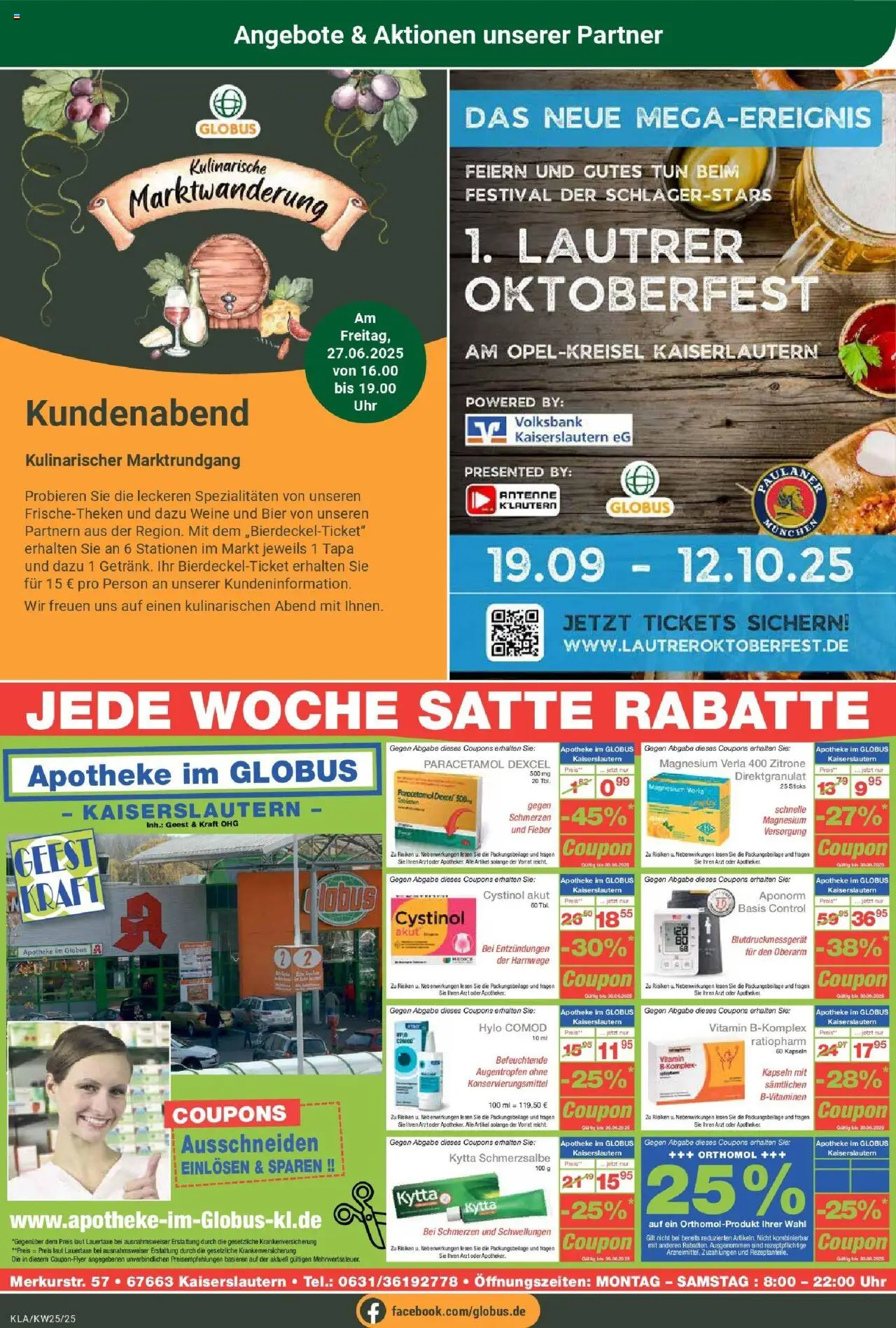 Globus prospekt Kaiserslautern	 - gültig ab dem 15.06.2025 | Seite: 17 | Produkte: Bier, BH, Uhr, Paulaner