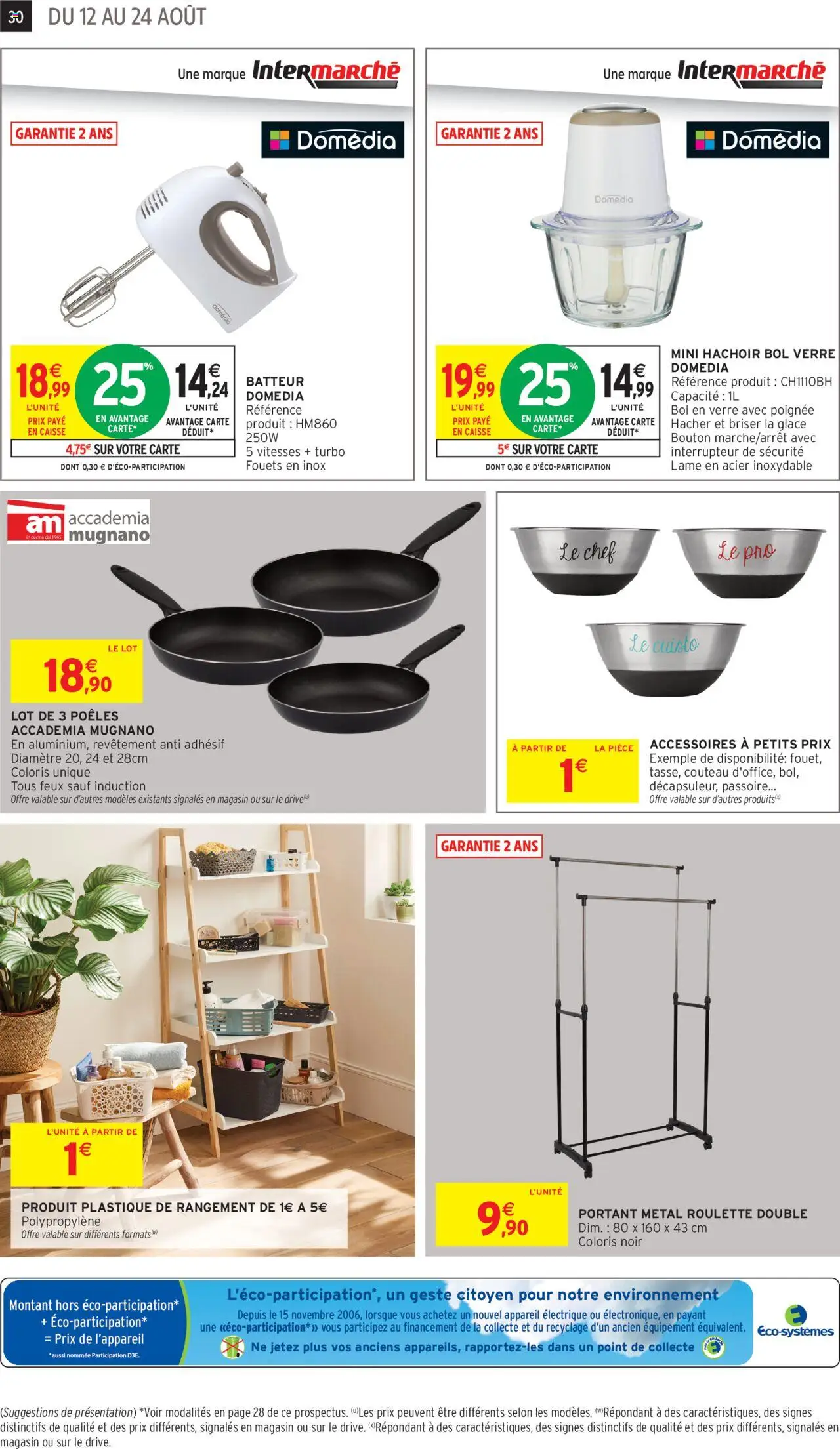  | Page: 30 | Produits: Couteau, Passoire, Batteur, Interrupteur