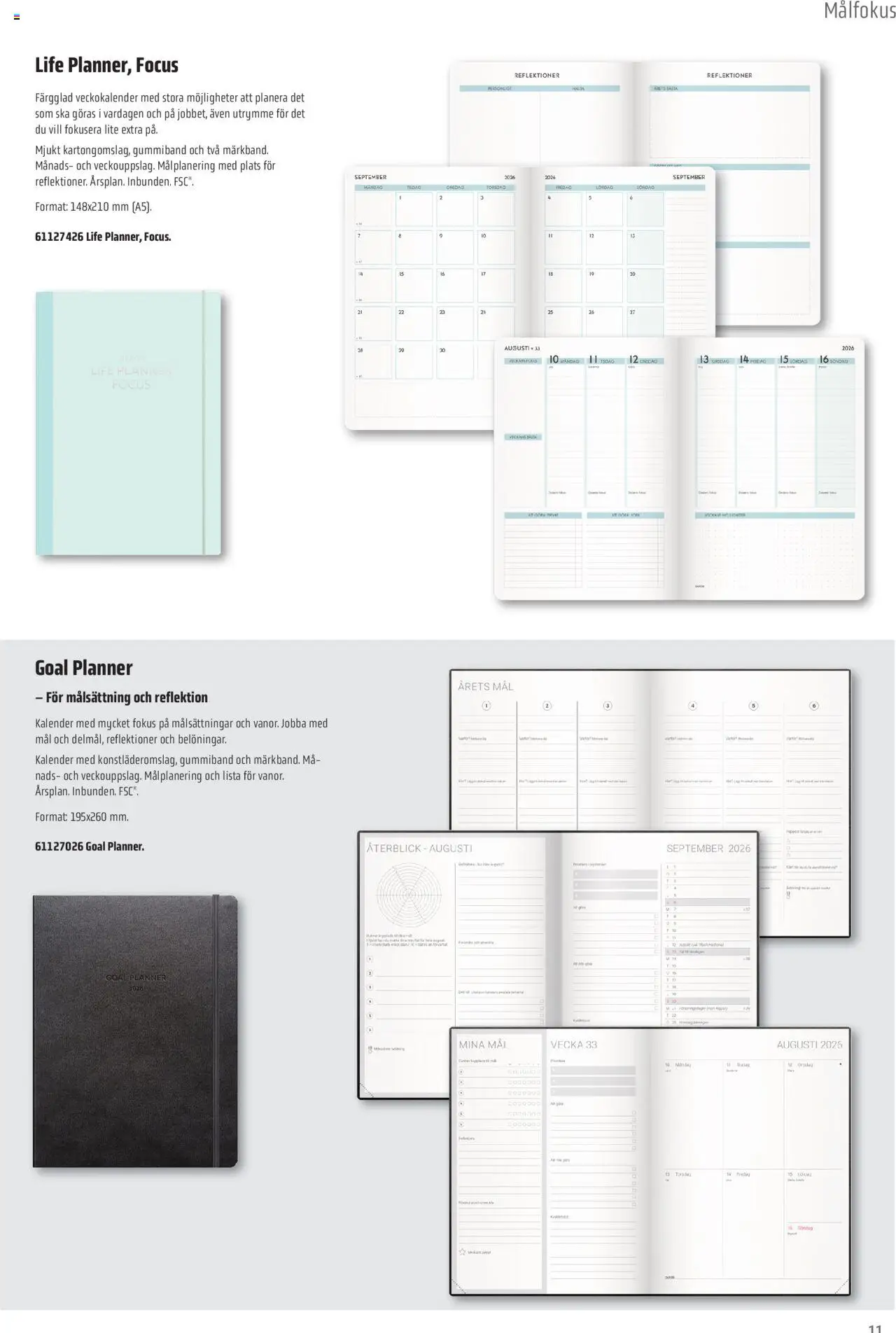 Office Depot reklamblad aktuell från 08.09.2025 | Sida: 11 | Produkter: Kalender