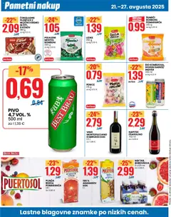 ČOKOLADNE PLOŠČICE Z MLEČNO KREMO IN ŽITI, 8 KOSOV, Čokoladne ploščice z mlečno kremo in žiti, 8 kosov, 188 g │ velja od 21.08.2025 | Stran: 10
